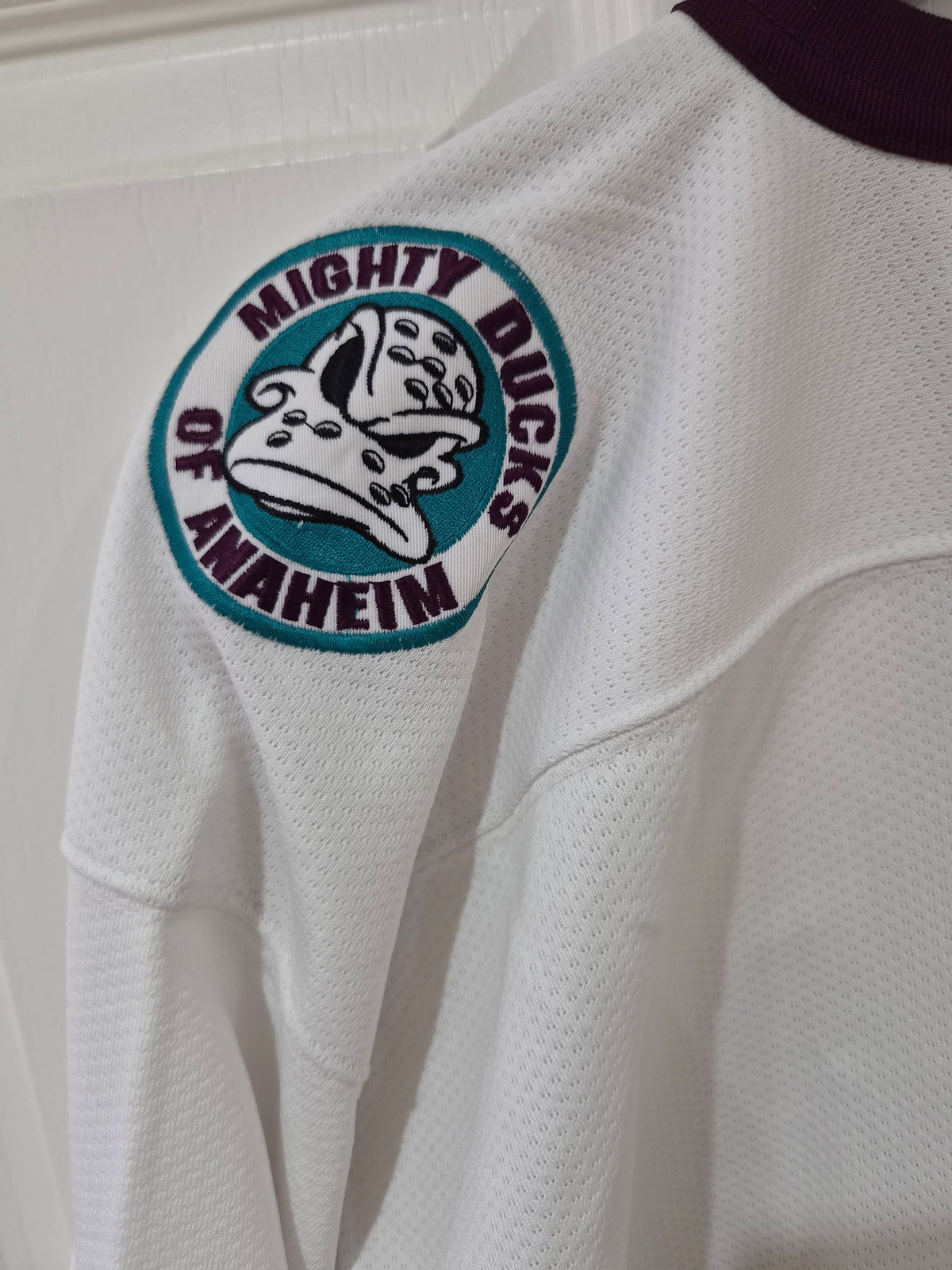 Youth Starter Mighty Ducks Of Anaheim NHL Hockey Jersey, White, Size YL/XL