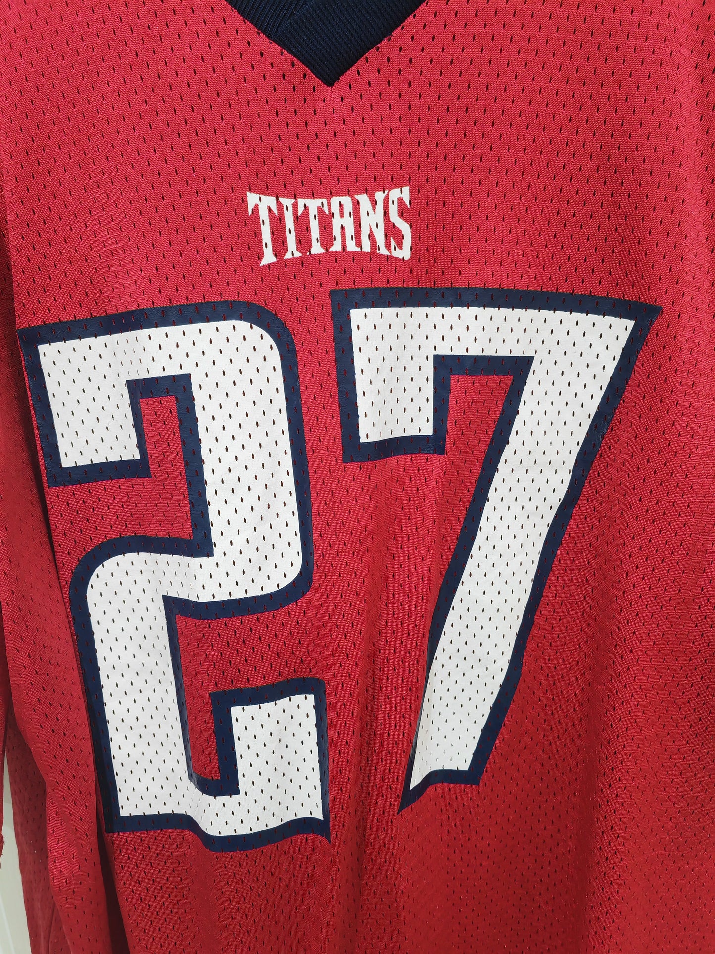 Reebok Tennessee Titans NFL Jersey, #27 George, Red, Size XXL