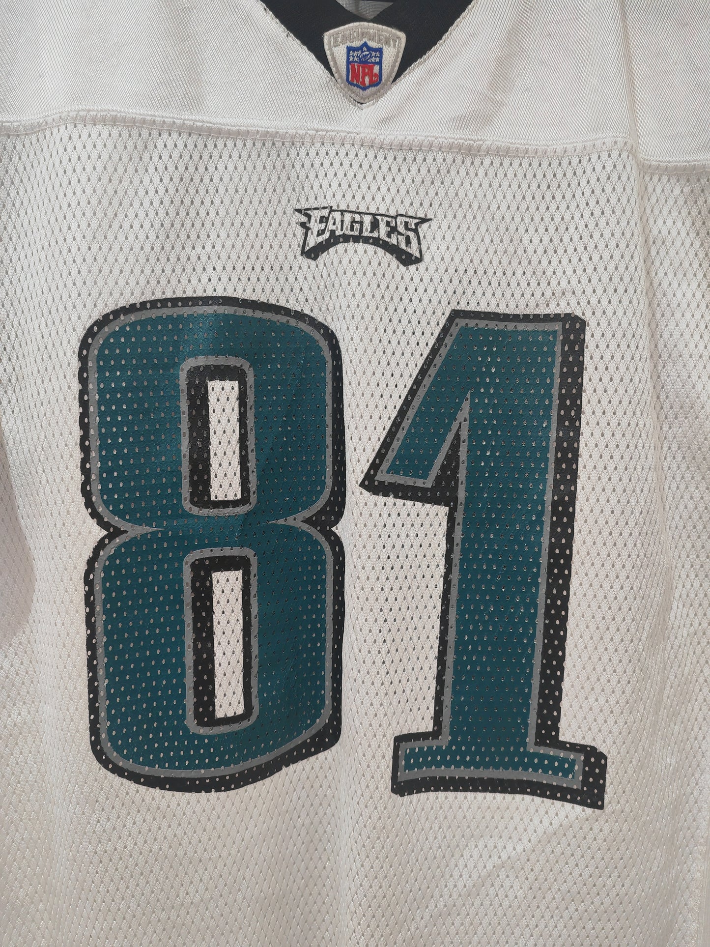 Youth Reebok Philadelphia Eagles NFL Jersey, #81 Owens, White, Size YL