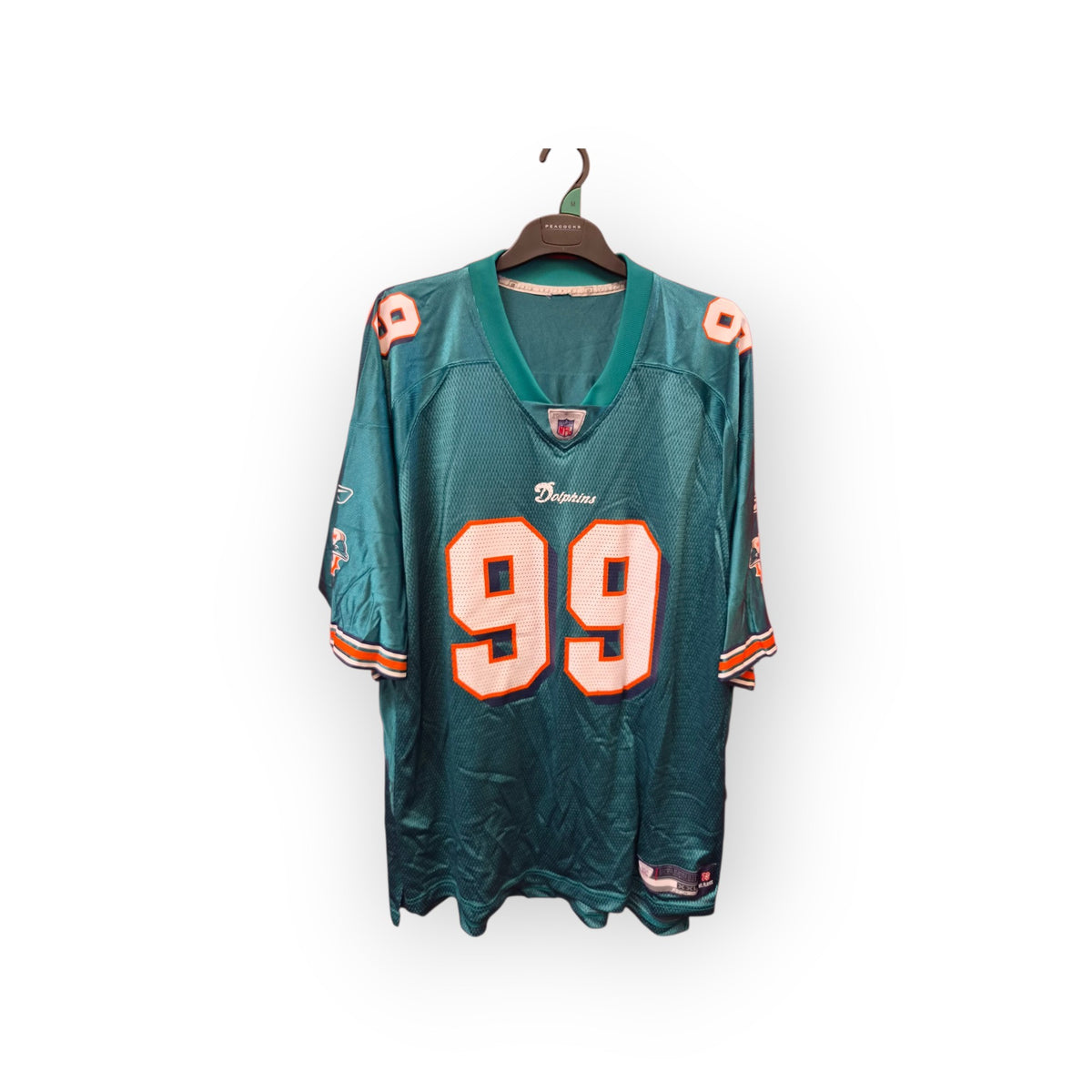 Reebok Miami Dolphins NFL Jersey, #99 Taylor, Aqua, Size XXL