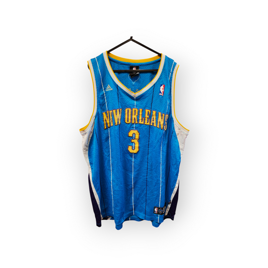 Adidas New Orleans Hornets NBA Jersey, #3 Paul, Blue, Size XL+2 Length