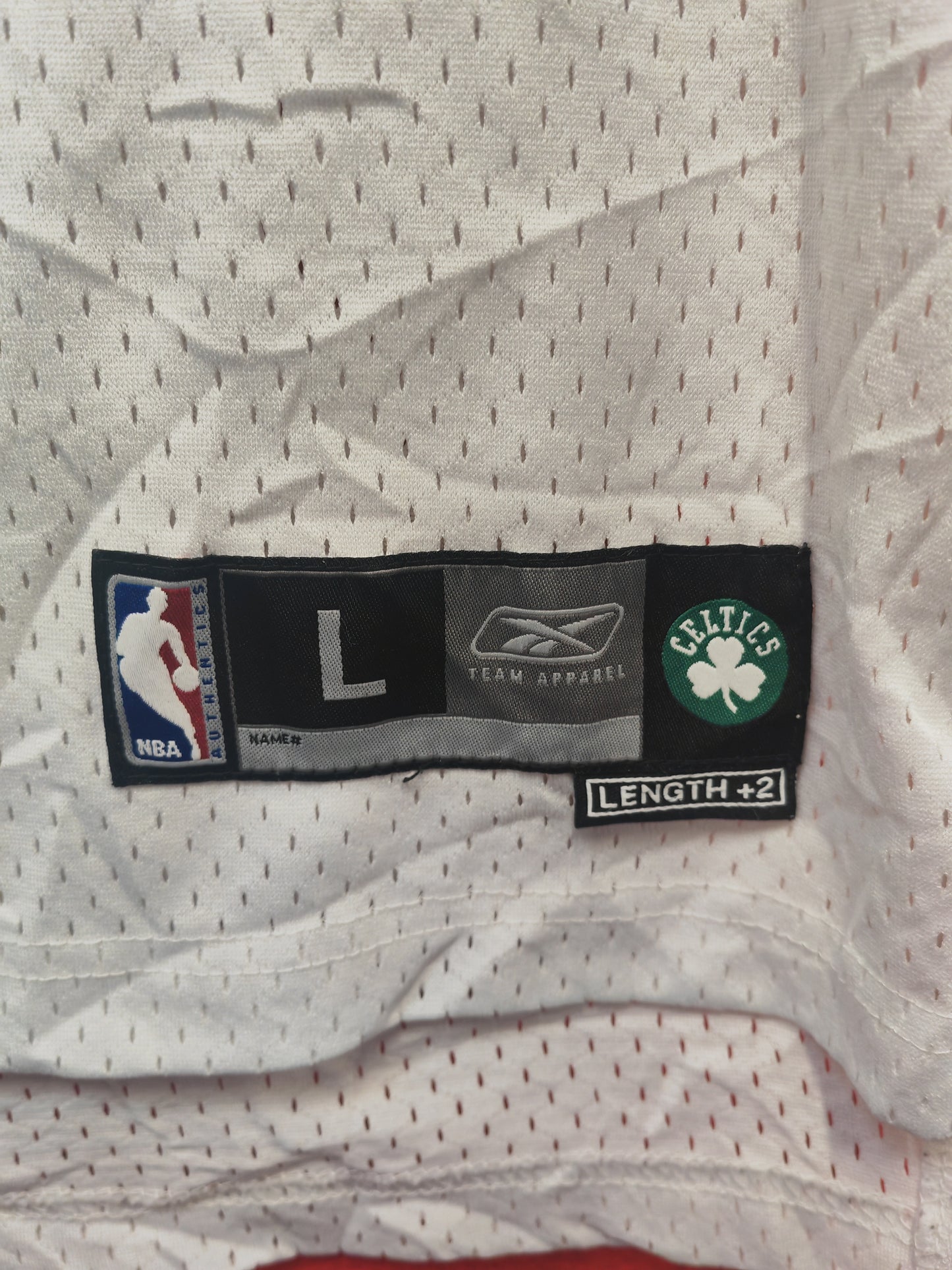 Youth Reebok Boston Celtics NBA Jersey, #12 Davis, White, Size YL +2 Length