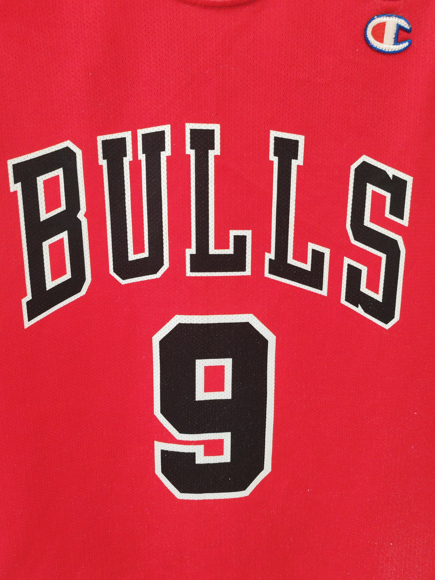 Champion Chicago Bulls NBA Jersey, #9 Deng, Red, Size Large