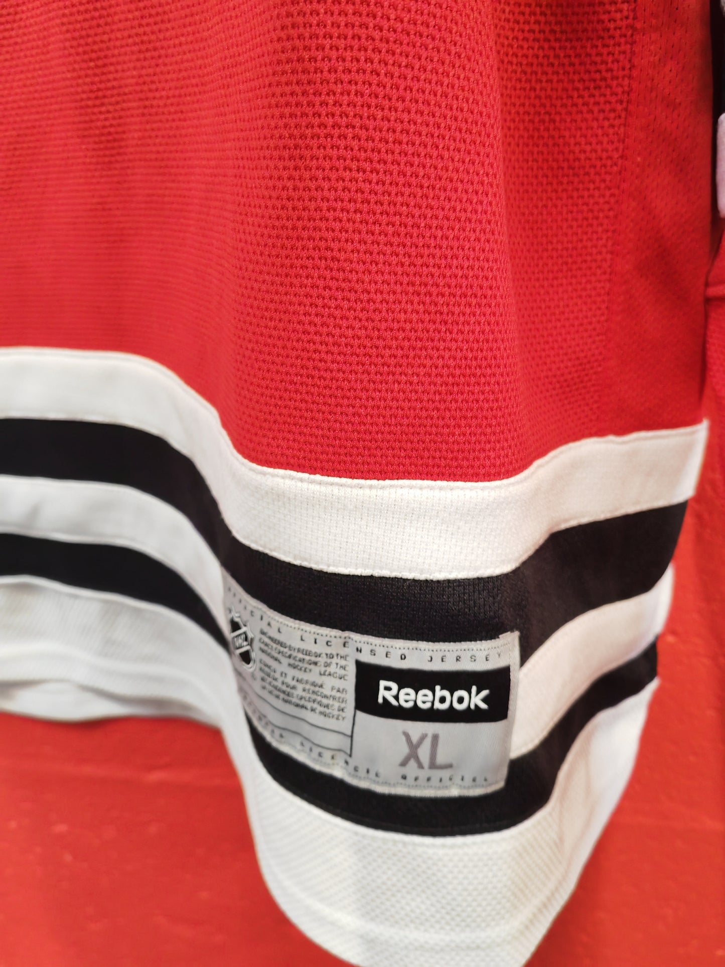Reebok Chicago Blackhawks NHL Hockey Jersey, #10 Sharp, Red, Size XL