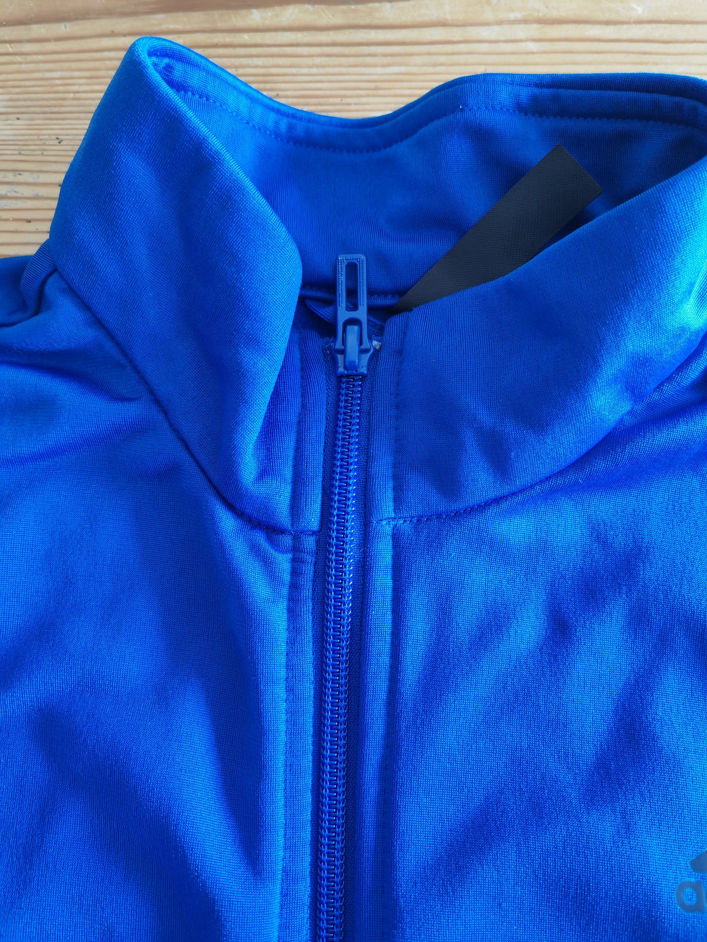 Youth Adidas Full Zip Tracksuit Top, Blue, Size 13-14 Years
