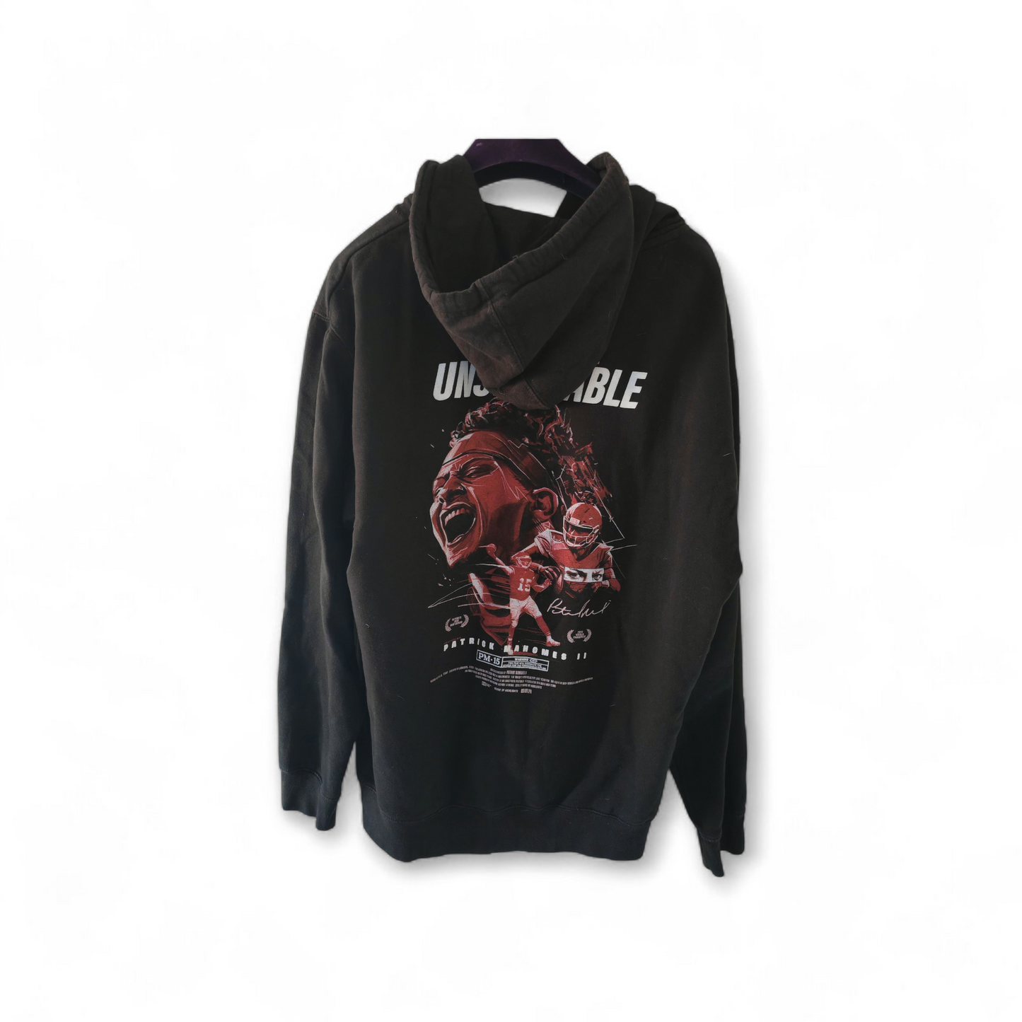 Bleacher Report Unstoppable Patrick Mahomes Hoodie, Black Size Large