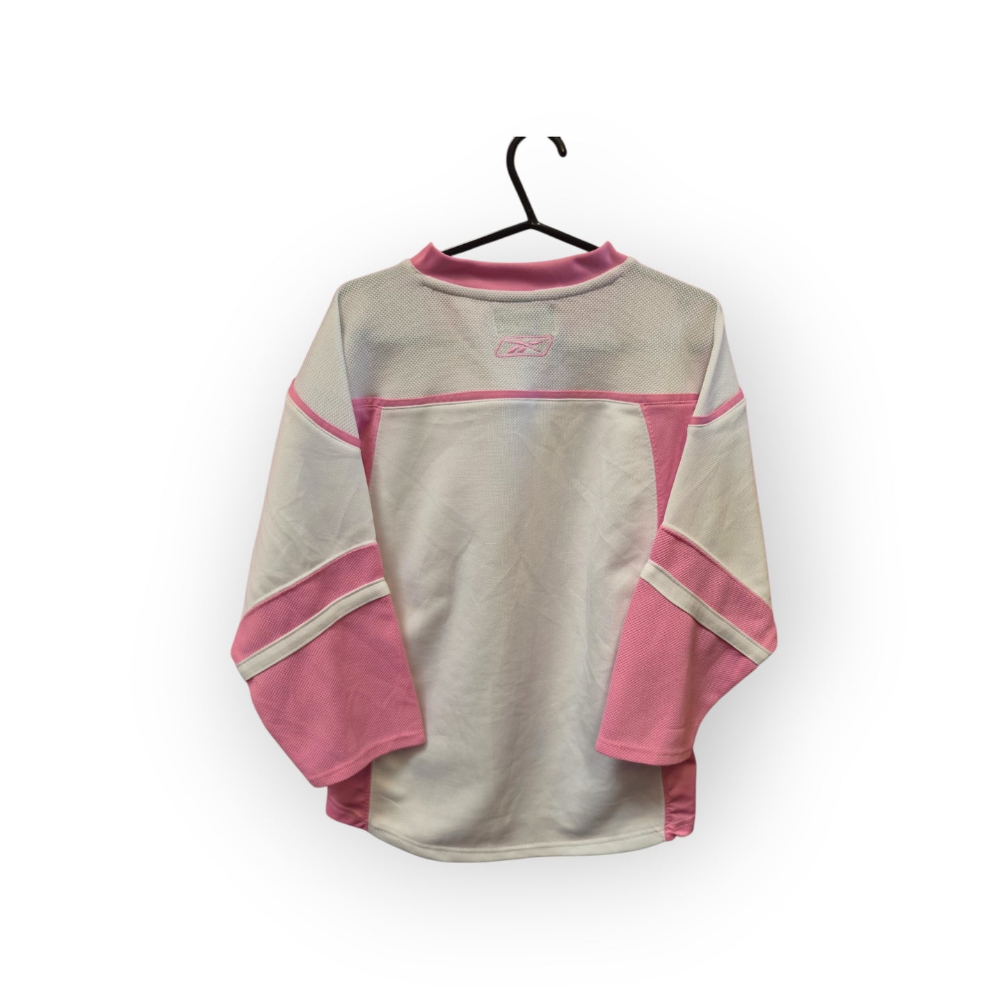 Youth Girls Reebok Detroit Red Wings NHL Hockey Jersey, White/Pink, Size YL