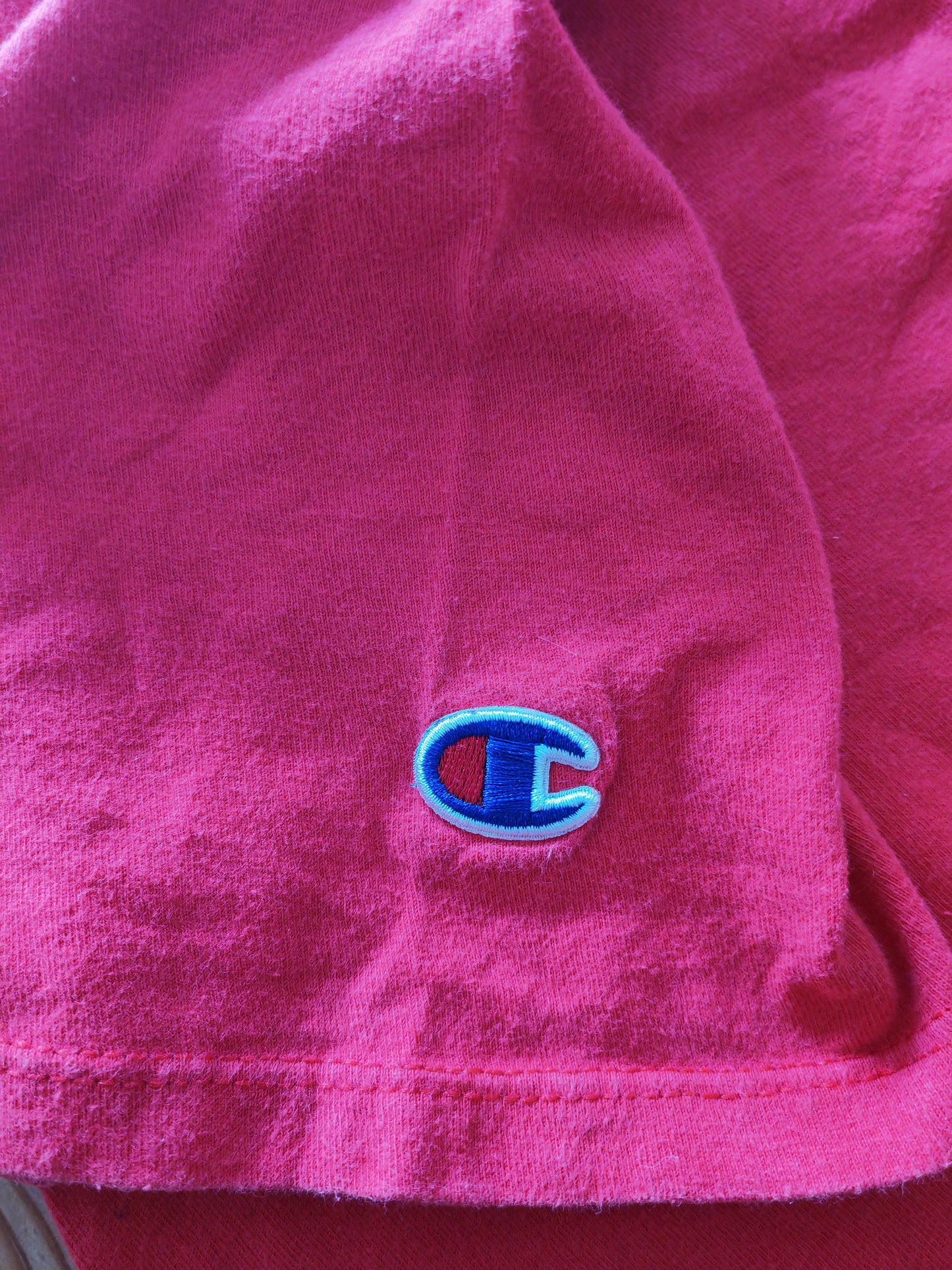 Champion Shirt Sleeve T Shirt, Red, Size Medium