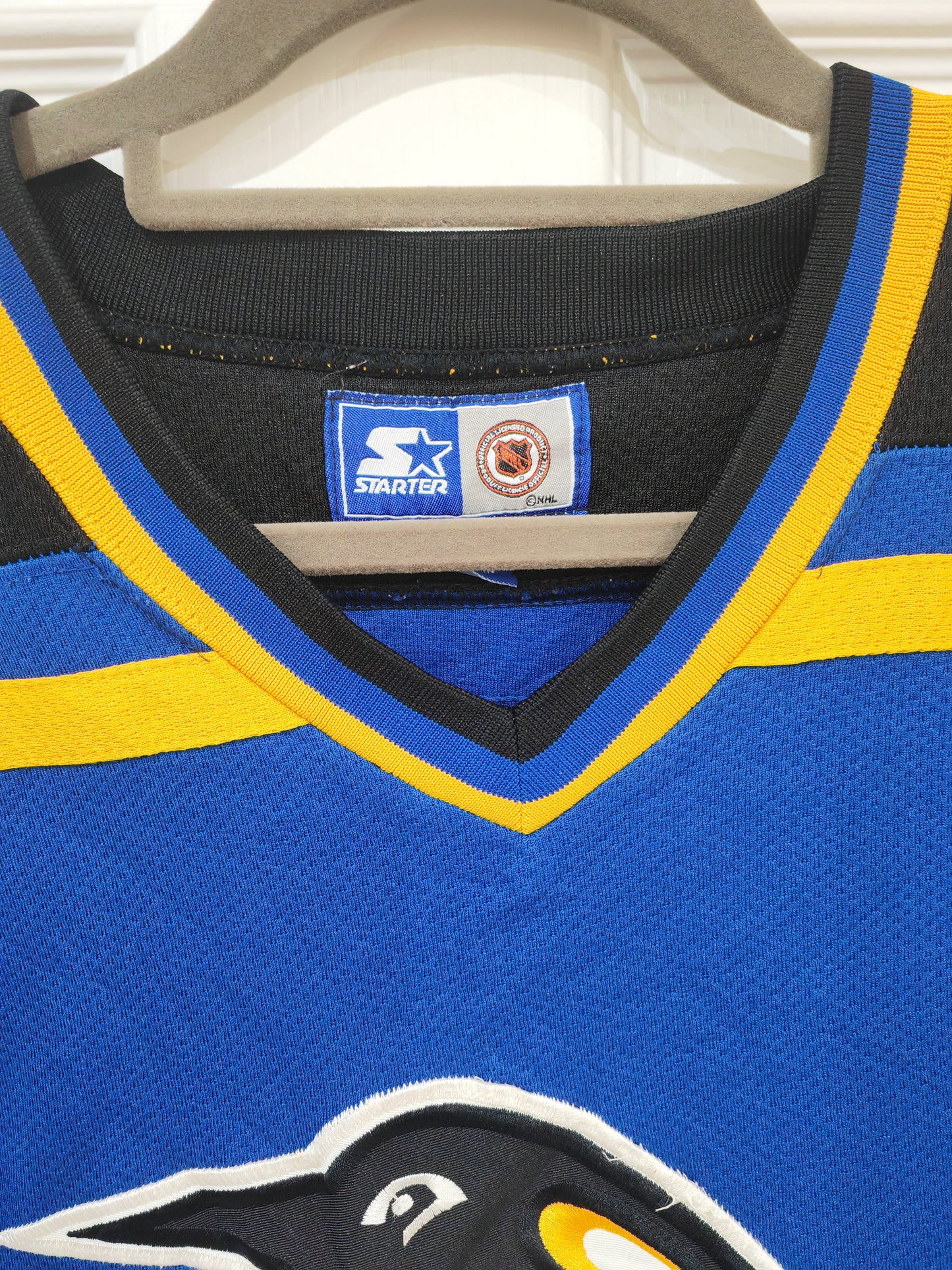 Starter Pittsburgh Penguins Short Sleeve Hockey Jersey, Blue, Size XXL