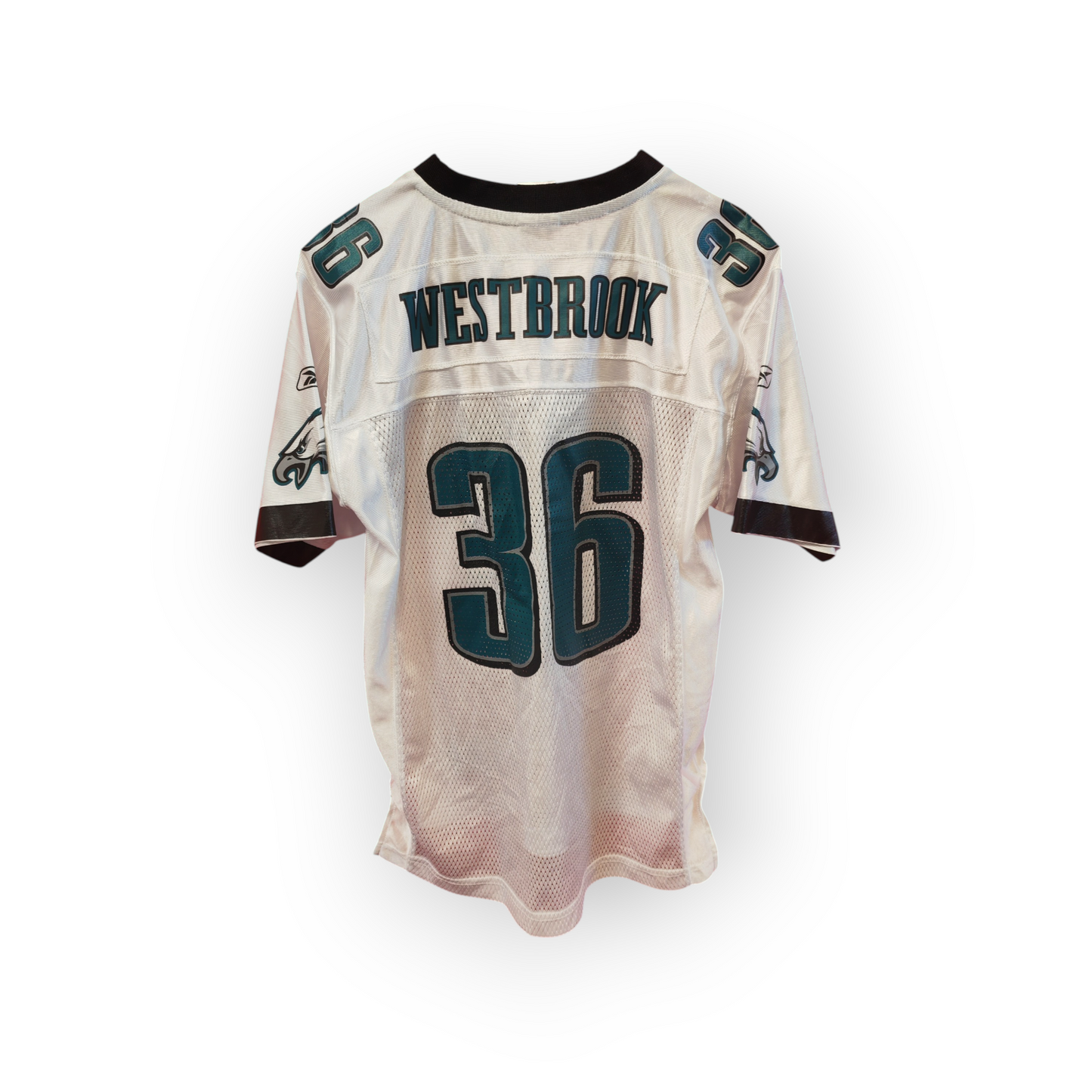 Youth Reebok Philadelphia Eagles NFL Jersey, #36 Westbrook, White, Size YL 14-16