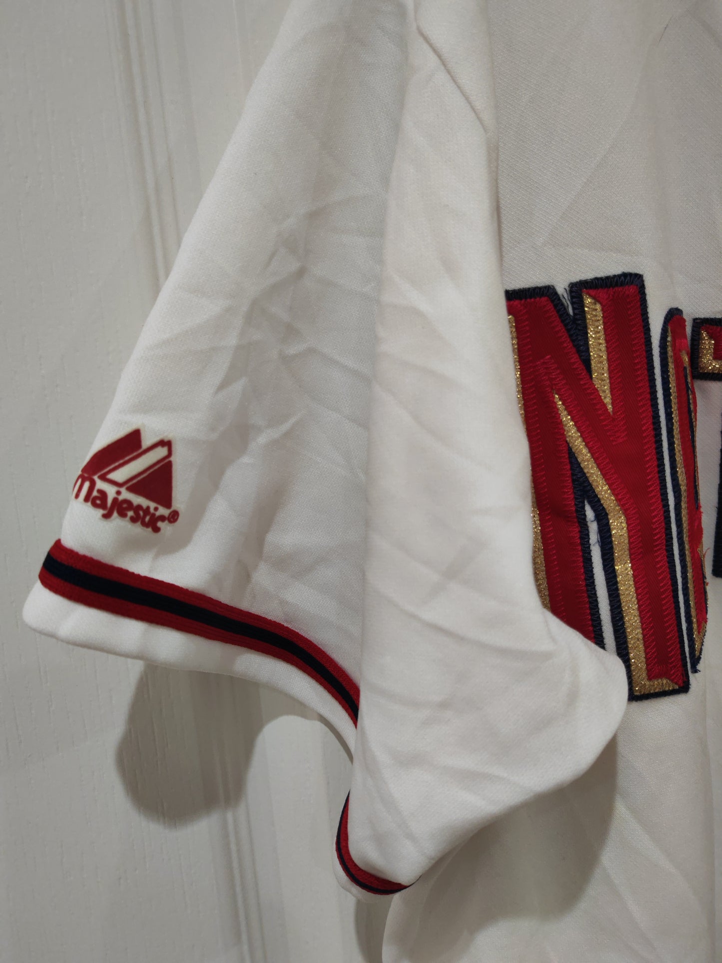 Majestic Washington Nationals MLB Baseball Jersey, White, Size Large