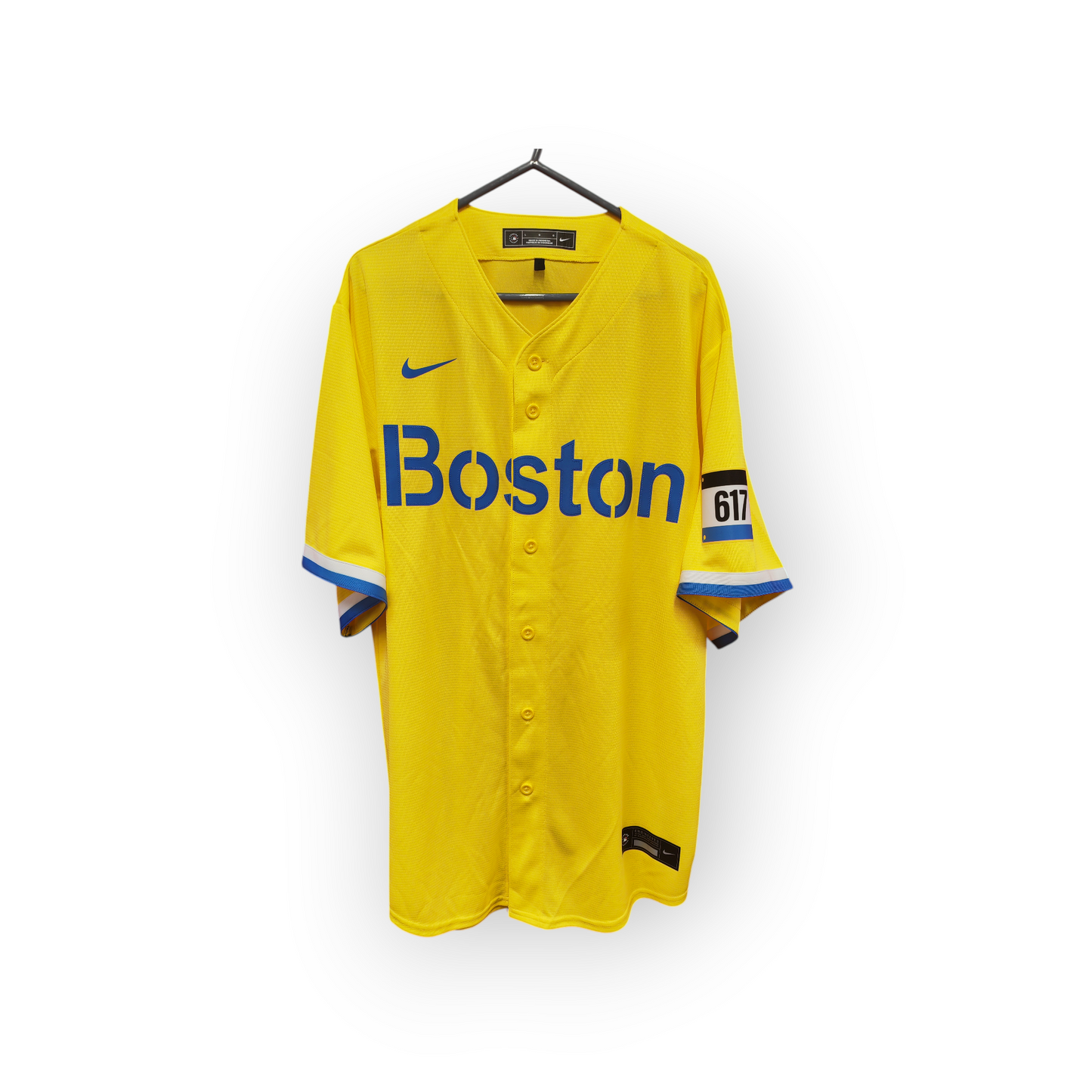 Youth Nike Boston Red Sox MLB City Connect Jersey, Yellow, Size YM