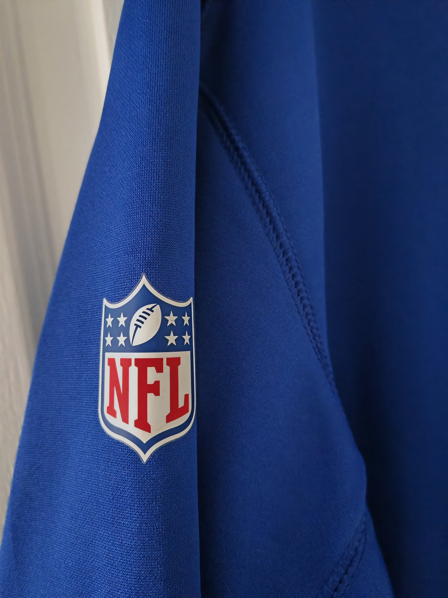 Nike New York Giants NFL Full Zip Hoodie, Blue, Size Medium