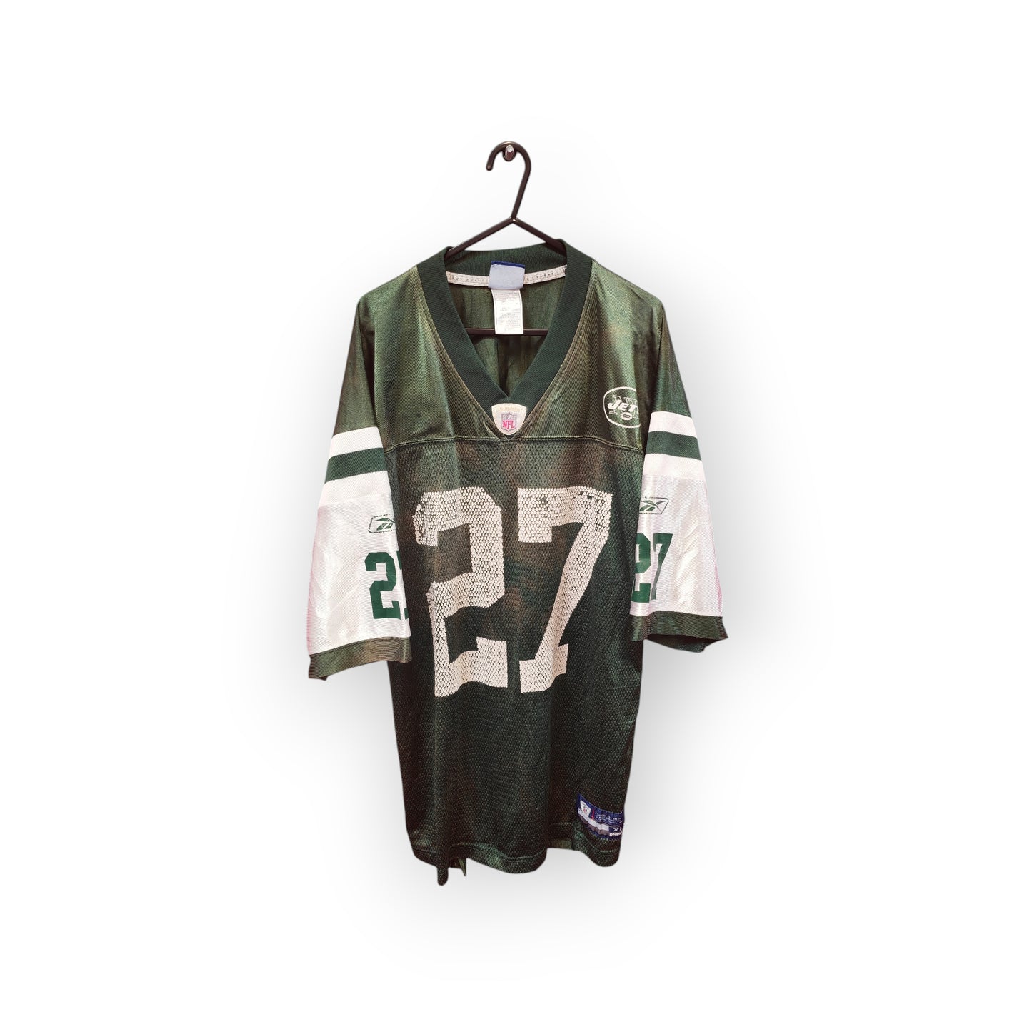 Reebok New York Jets NFL Jersey, #27 Kazilas, Green, Size XL