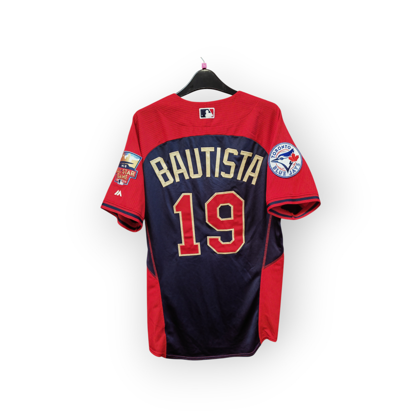 Majestic 2014 MLB All Star Game Jersey, #19 Bautista, Red, Size 40 S/M