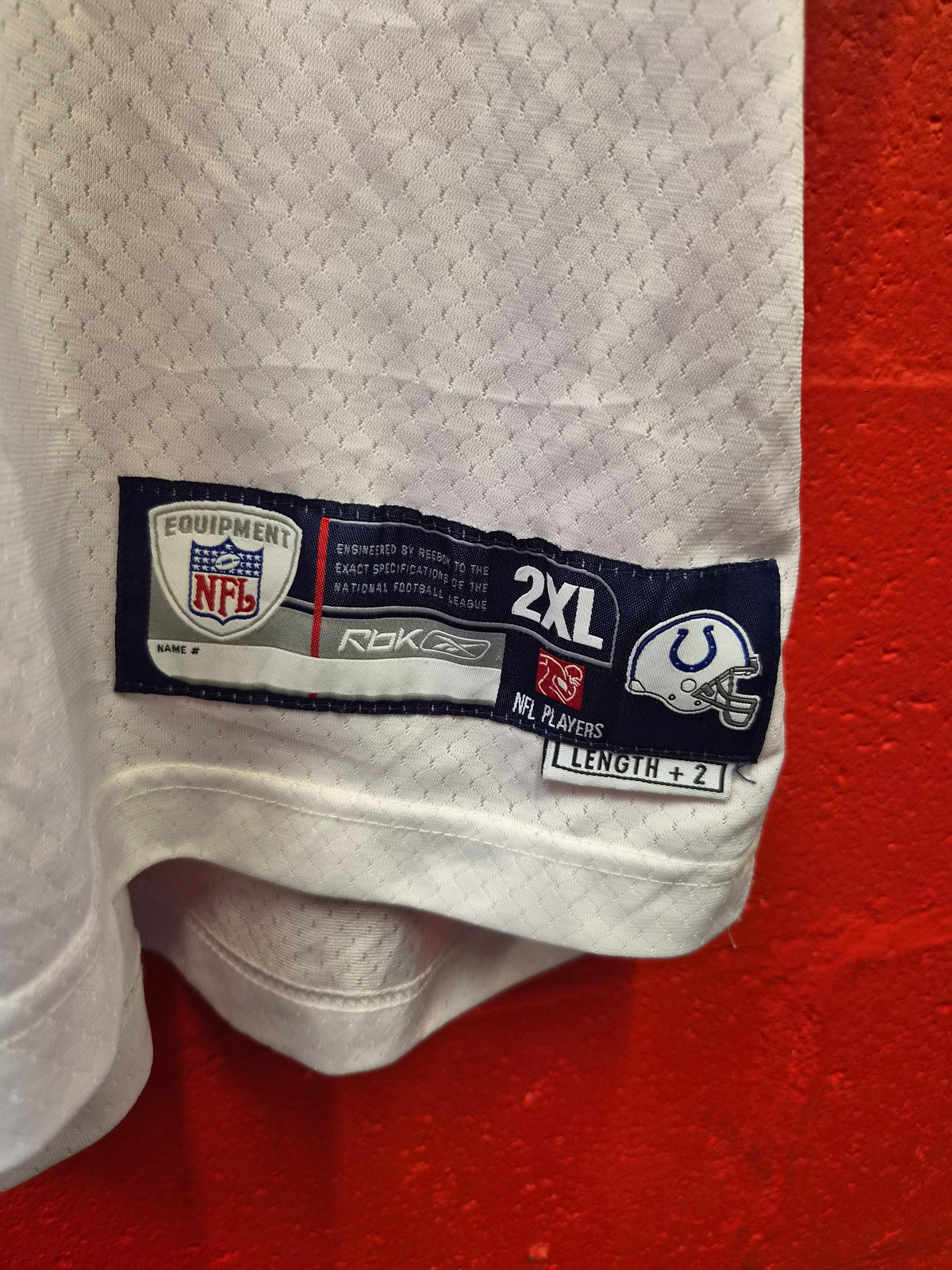 Reebok Indianapolis Colts NFL Jersey, #88 Harrison, White, Size XXL