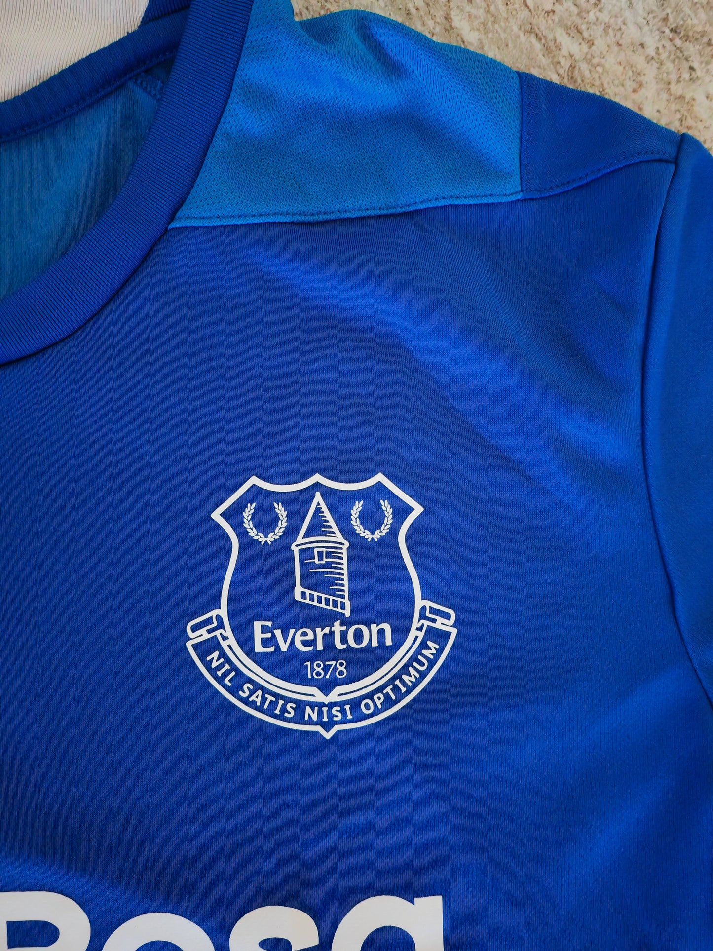 Umbro Everton Shirt Sleeve Training Shirt, Blue, Size Large