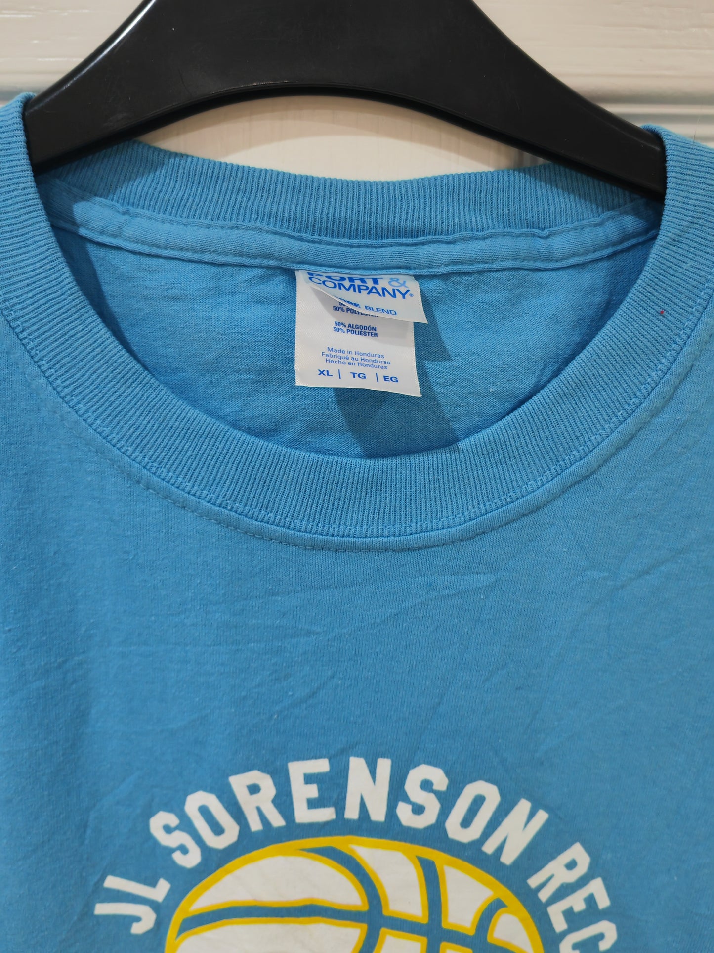 Port & Company JL Sorenson Rec Basketball Camp T Shirt, Blue, Size XL