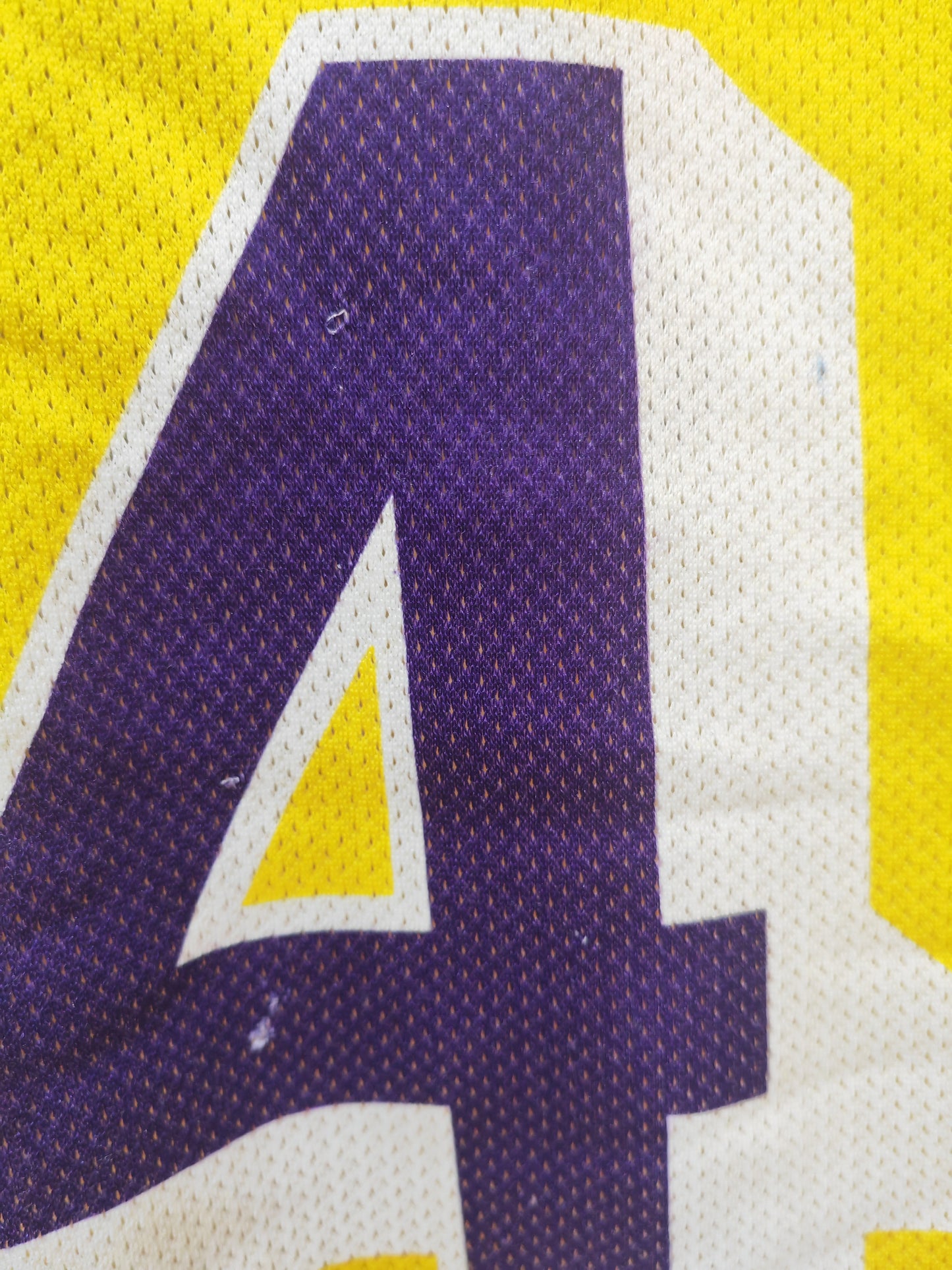 Champion Los Angeles Lakers NBA Jersey, #34 O'Neal, Yellow, Size Small