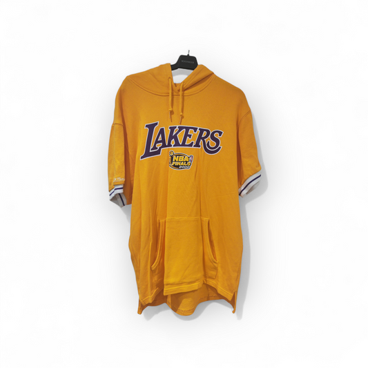 Mitchell & Ness Los Angeles Lakers 2000 NBA Finals Short Sleeve Hoodie, Size Medium