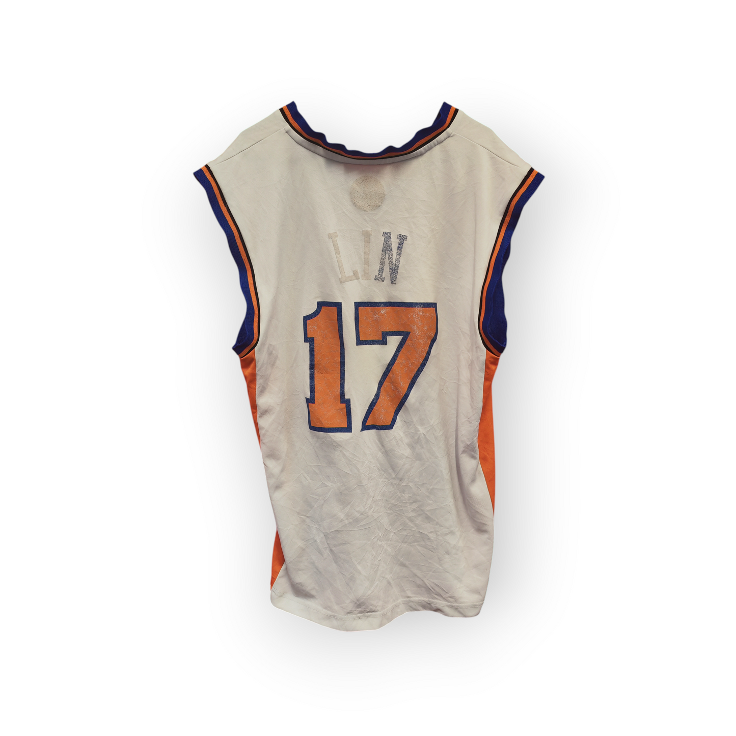 Adidas New York Knicks NBA Basketball Jersey, #17 Lin, White, Size Small