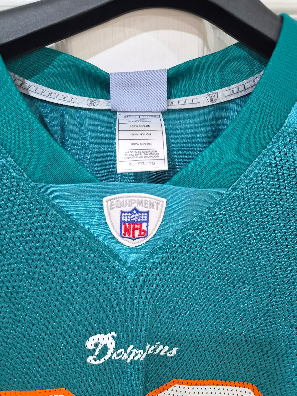 Reebok Miami Dolphins NFL Jersey, #23 Brown, Turquoise, Size XL