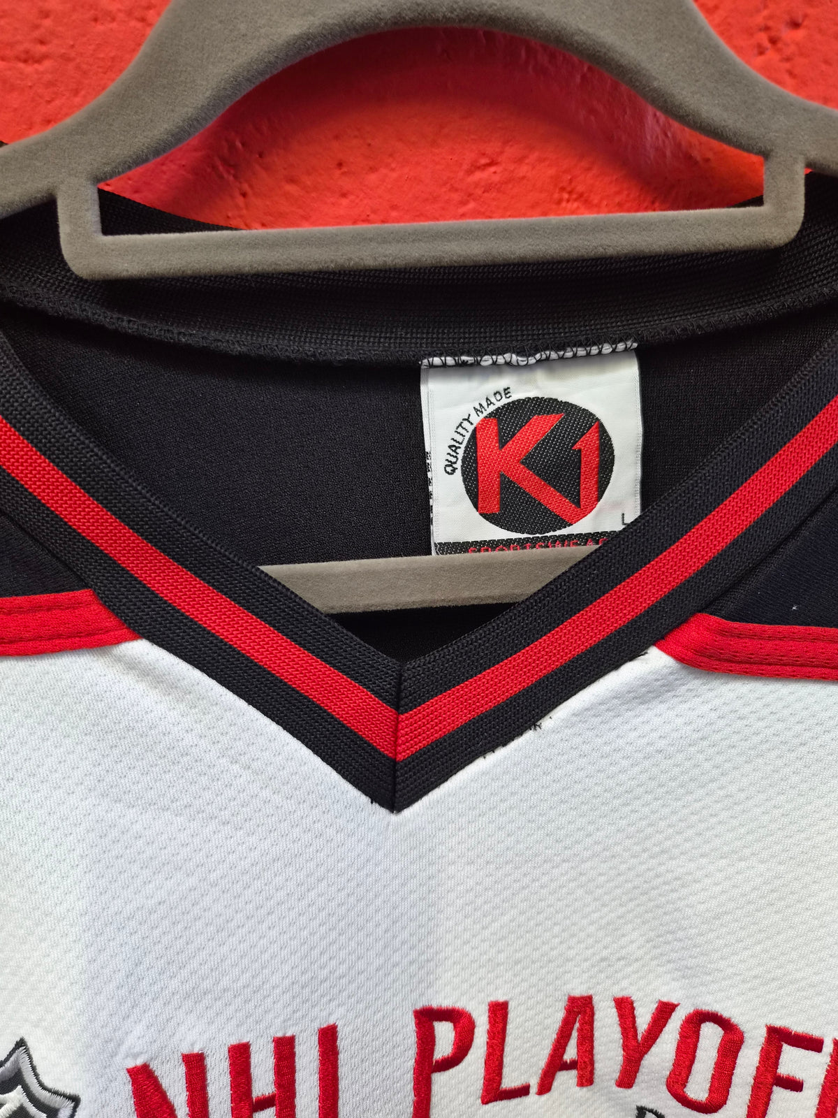 K1 Sportswear VS 2007 Stanley Cup Finals Ice Hockey Jersey, #1 Puckett, Size Large