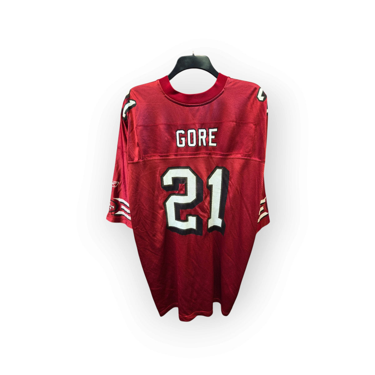 Reebok San Francisco 49ers NFL Jersey, #21 Gore, Red, Size XXXL