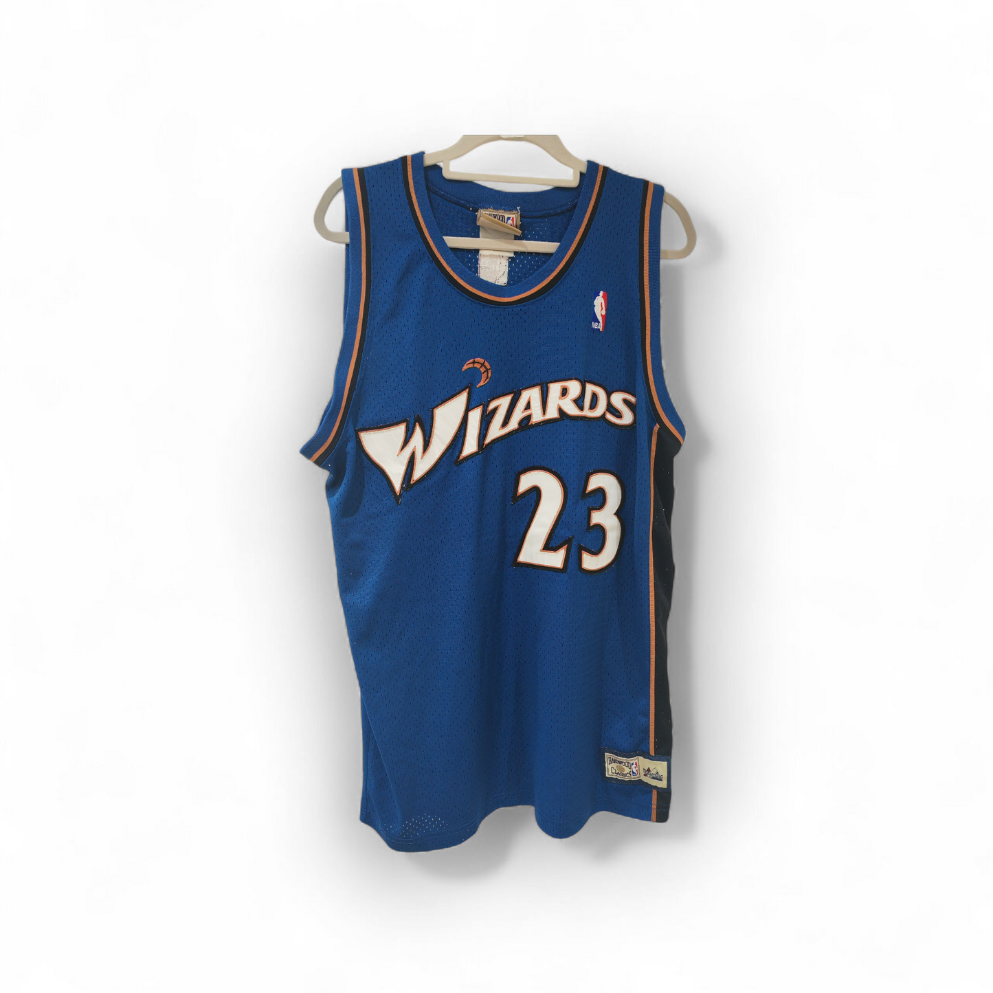 Majestic Hardwood Classics Washington Wizards NBA Jersey, #23 Jordan, Blue, Large