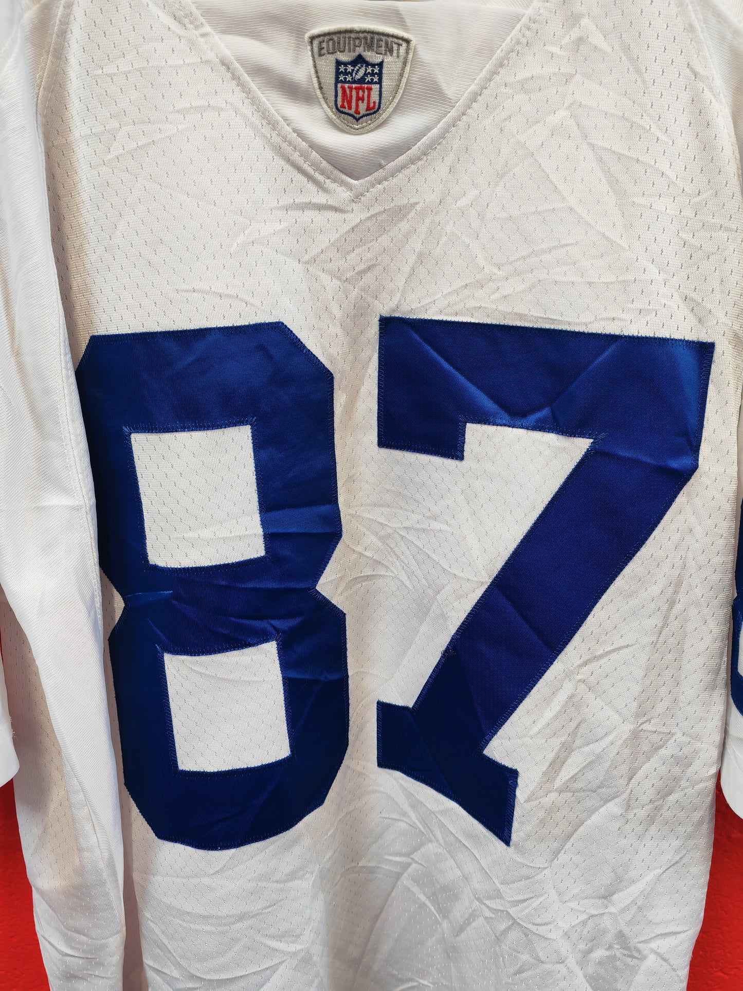 Reebok Indianapolis Colts NFL Jersey, #87 Wayne, White, Size Medium +2 Length