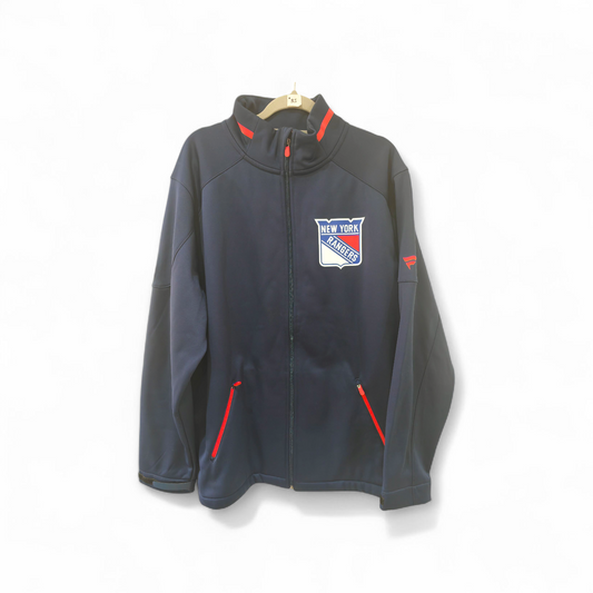 Fanatics Authentic Pro New York Rangers NHL Full Zip Jacket, Navy Blue, Size XXL