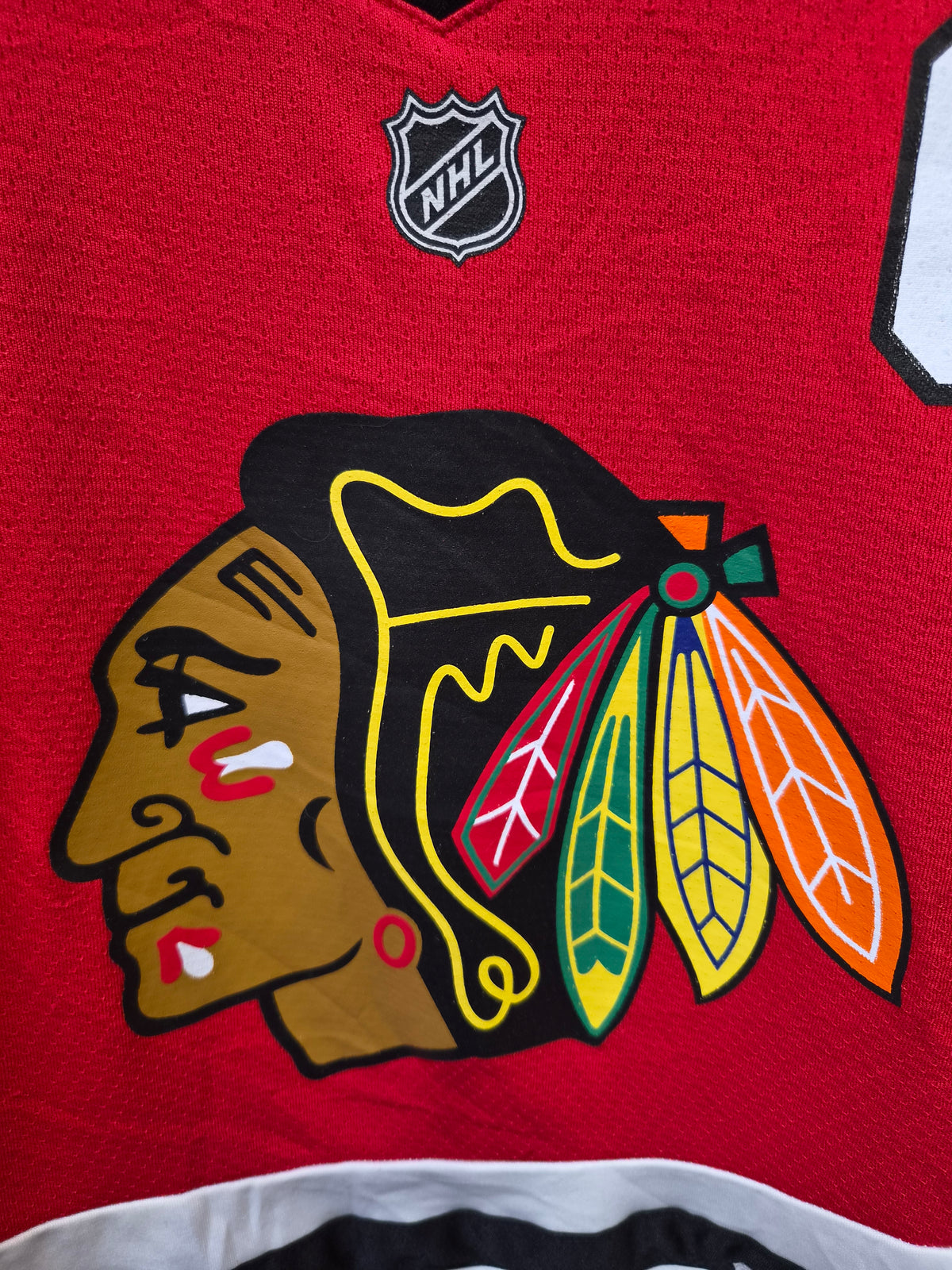 Youth NHL Chicago Blackhawks Ice Hockey Jersey, #19 Toews. Red, Size YS/M