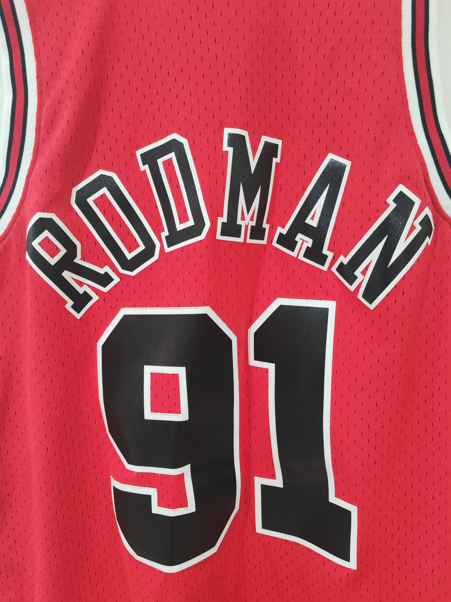 Mitchell & Ness Chicago Bulls 1997/98 NBA Jersey, #91 Rodman, Red, Size Medium