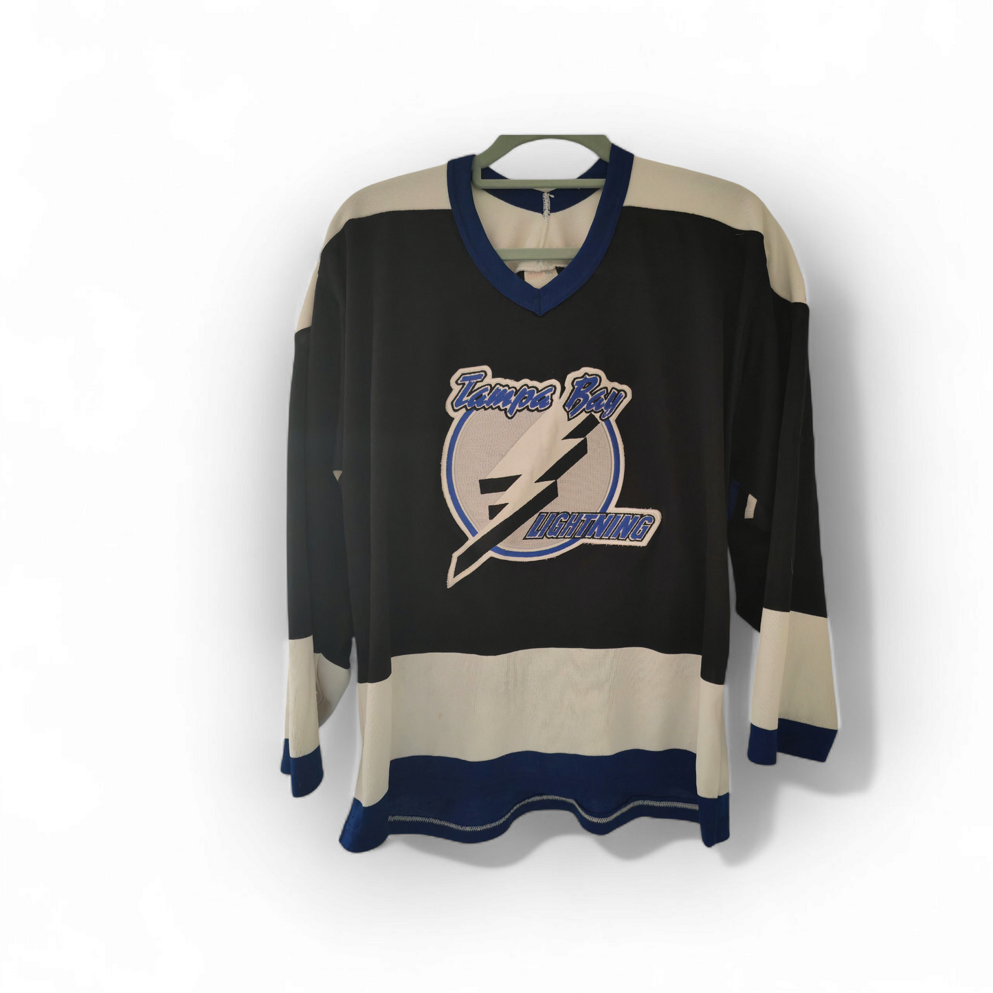 CCM Tampa Bay Lightning NHL Hockey Jersey, Black, Size Small
