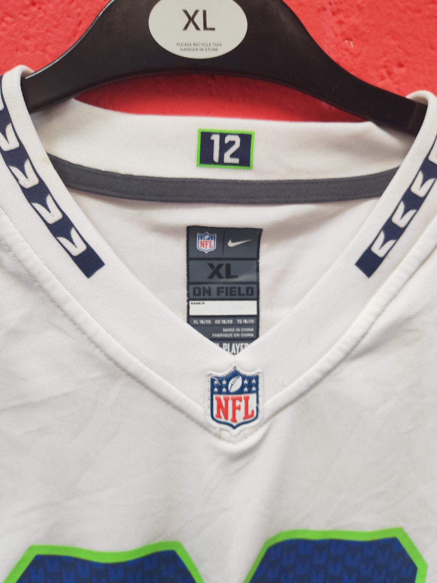 Youth Nike Seattle Seahawks NFL Jersey, #29 Thomas III, White, Size YXL