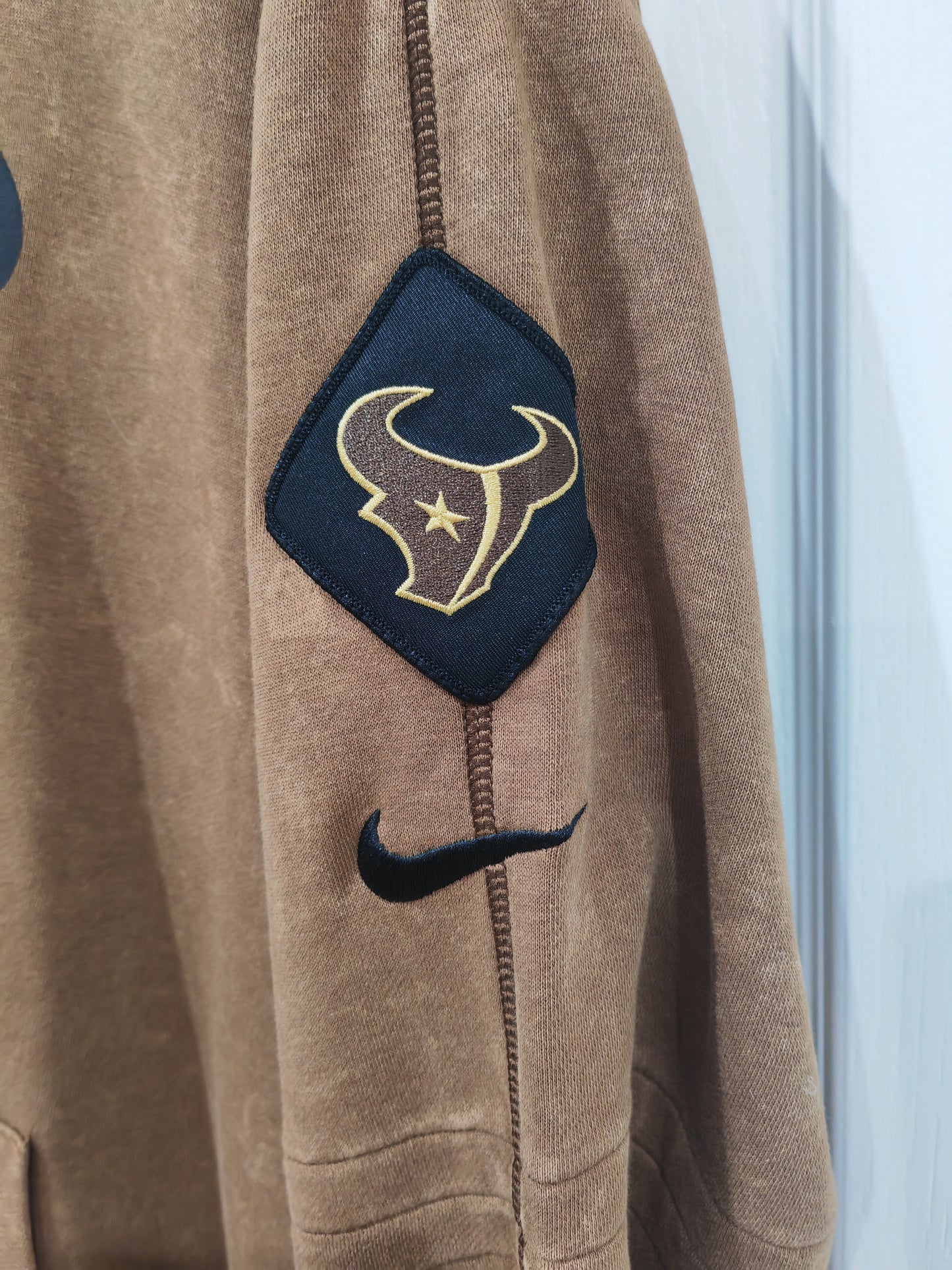 Nike Houston Texans Salute To Service Pullover Hoodie, Brown, Size Large