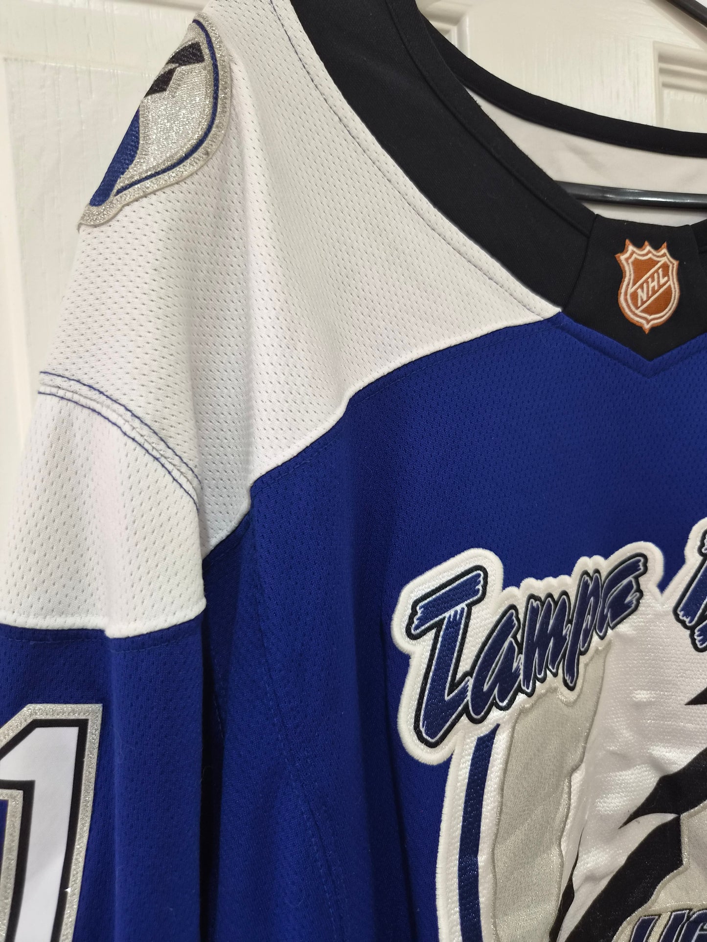 Fanatics Tampa Bay Lightning NHL Jersey, #91 Stamkos, Blue, Size XL