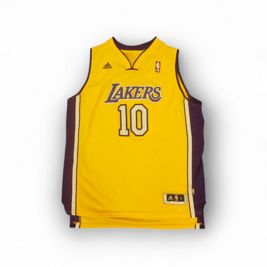 Youth Adidas Los Angeles Lakers NBA Jersey, #10 Nash, Yellow, Size YXL