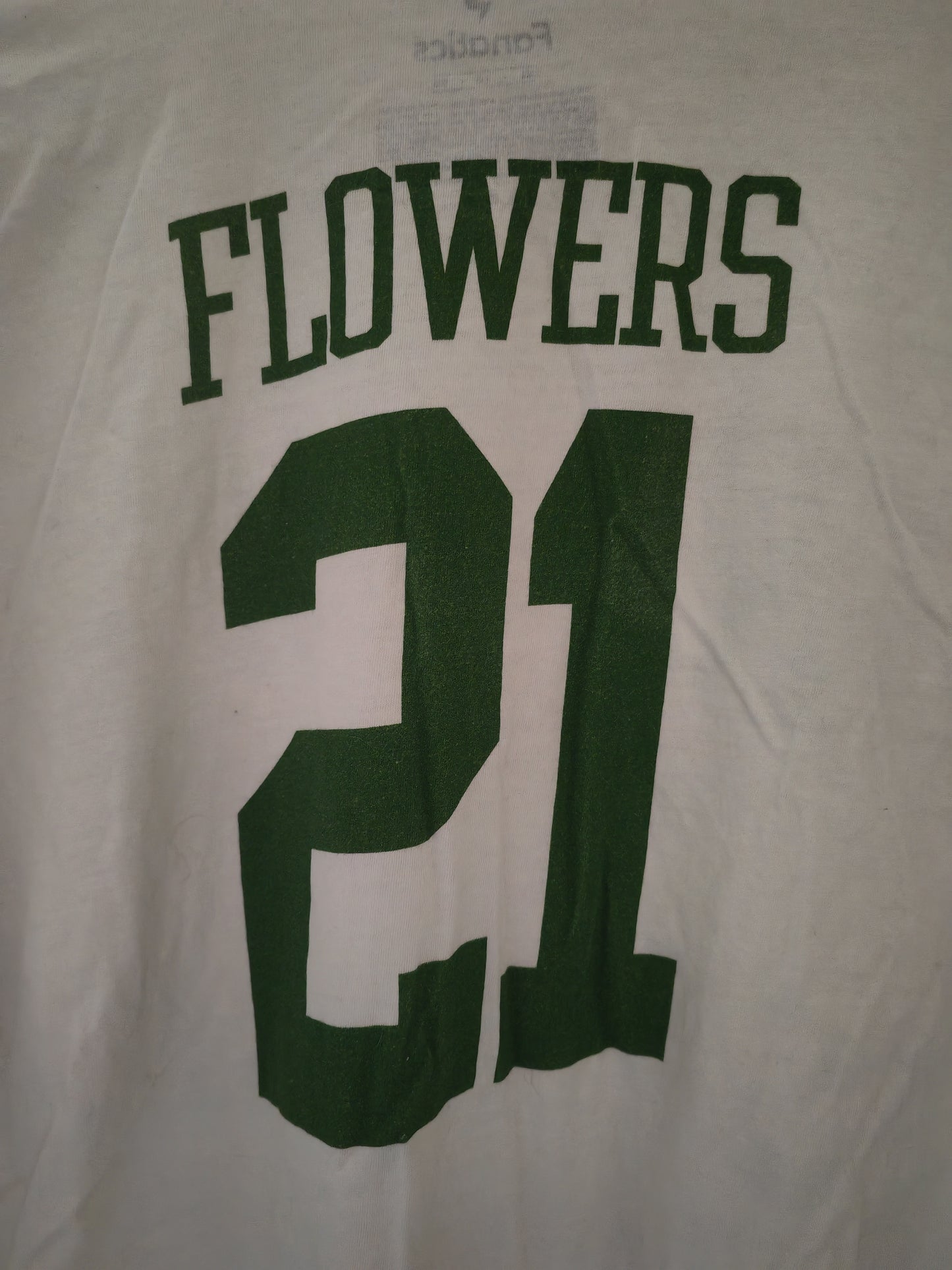Fanatics Oregon Ducks Football Short Sleeve T Shirt, #21 Flowers, White, Size XL