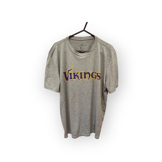 Nike Minnesota Vikings NFL Short Sleeve T Shirt, Grey, Size Large