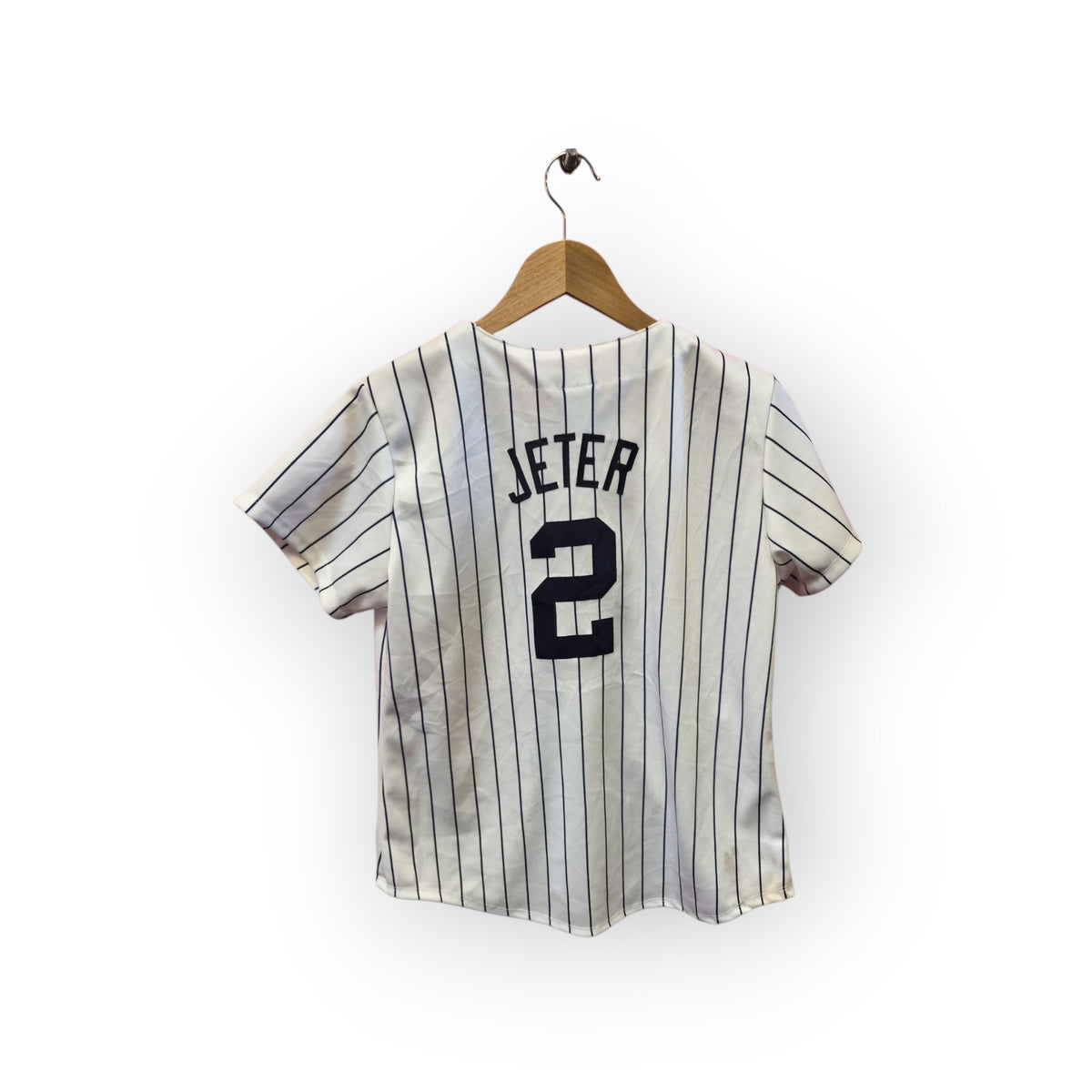 Women's Majestic New York Yankees MLB Baseball Jersey, #2 Jeter, Size Medium
