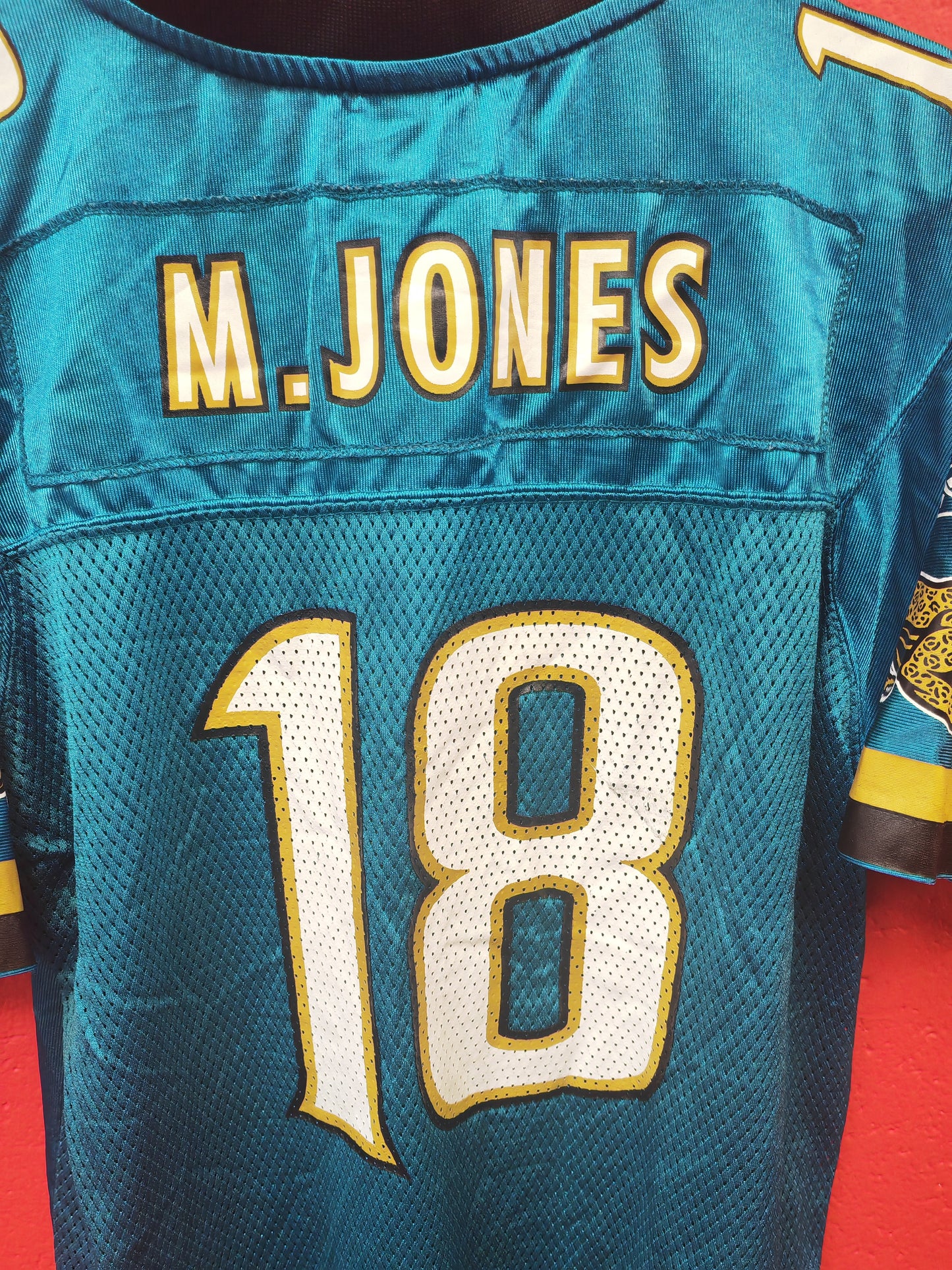 Youth Reebok Jacksonville Jaguars NFL Jersey, #18 M.Jones, Size YL
