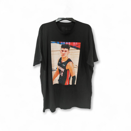 Court Culture Miami Heat, Tyler Herro T Shirt, Black, Size XL