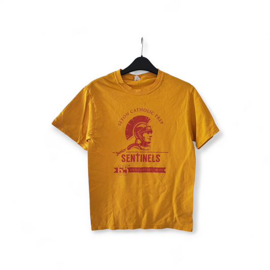 Port & Company Seton Catholic Prep Junior Sentinels T Shirt, Yellow, Size Small