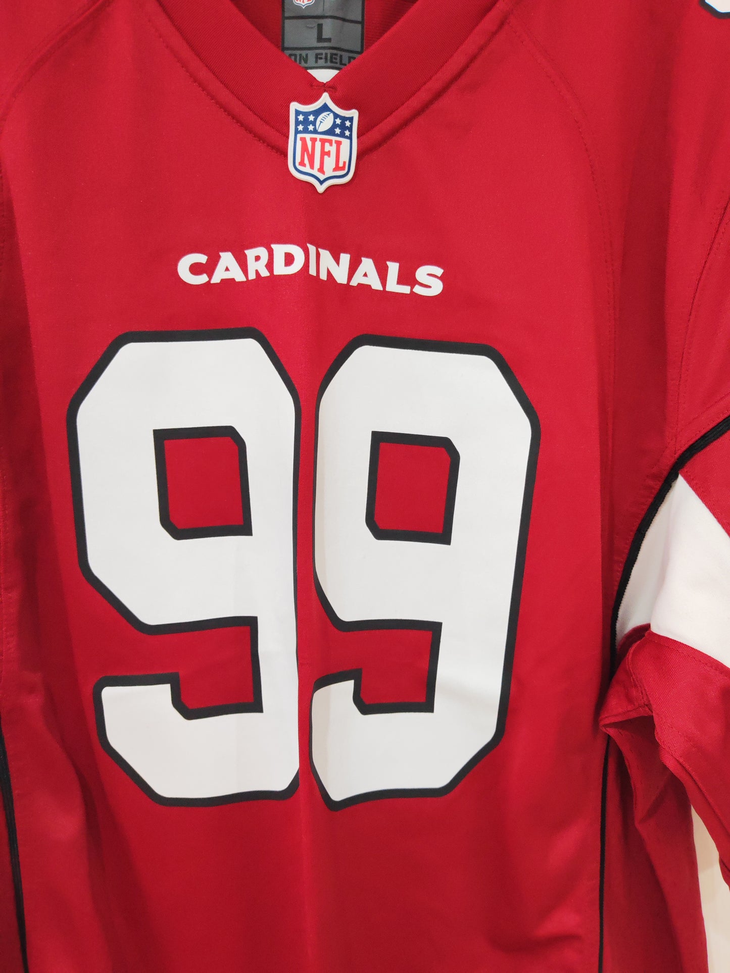 Nike Arizona Cardinals NFL Jersey, #99 Watt, Red, Size Large