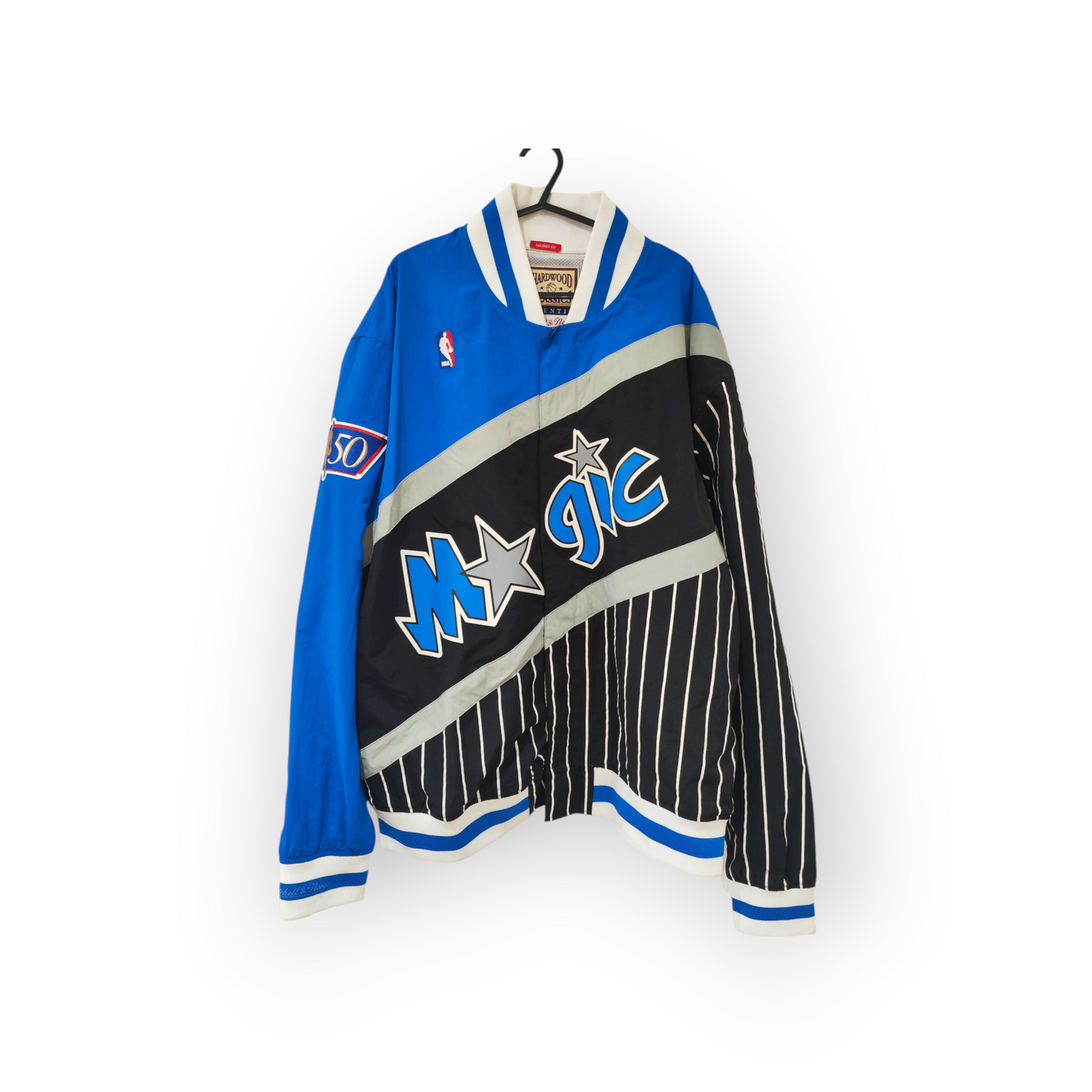 Mitchell & Ness Orlando Magic 1996/97 Style Snap Jacket, Blue/Black, Size XXL
