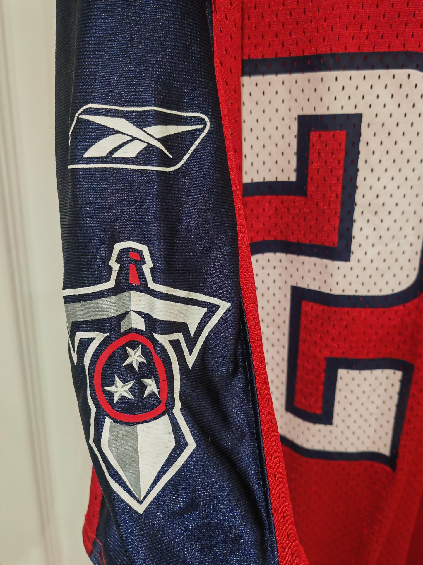 Reebok Tennessee Titans NFL Jersey, #27 George, Red, Size XXL