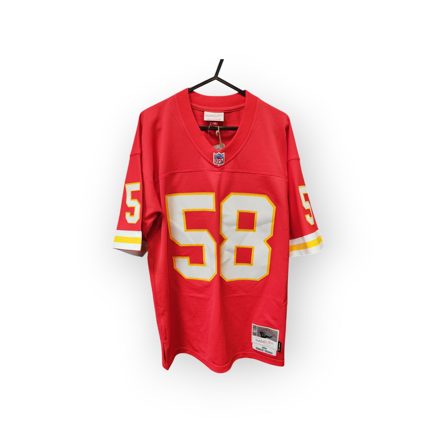 Mitchell & Ness Kansas City Chiefs 1994 NFL Jersey, #58 D. Thomas, Red, Size Medium