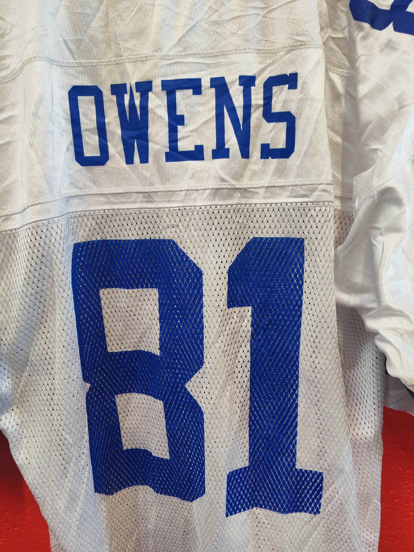Reebok Dallas Cowboys NFL Jersey, #81 Owens, White, Size Large
