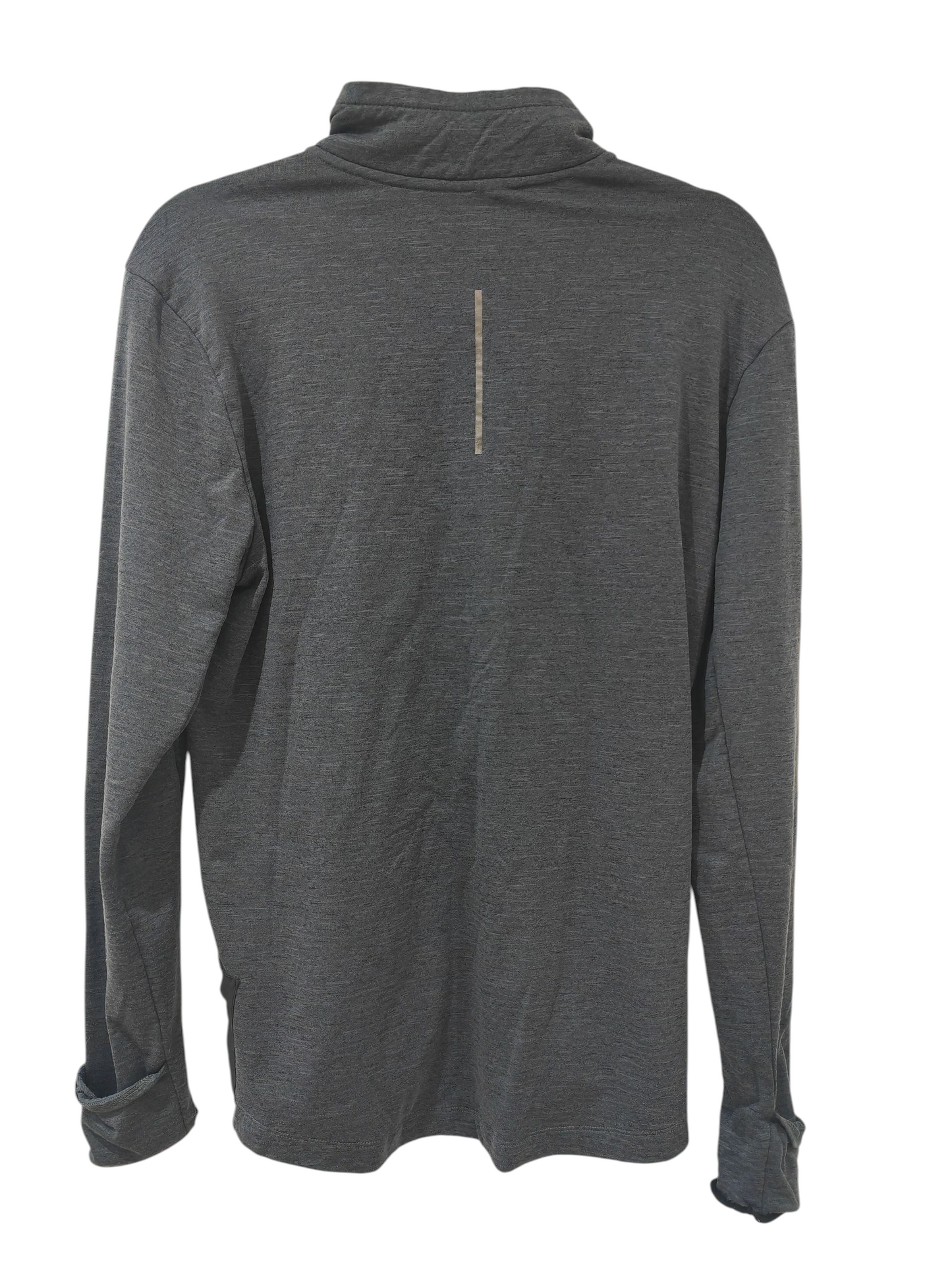 Nike Running Long Sleeve 1/4 Zip Sweatshirt, Grey, Size Medium